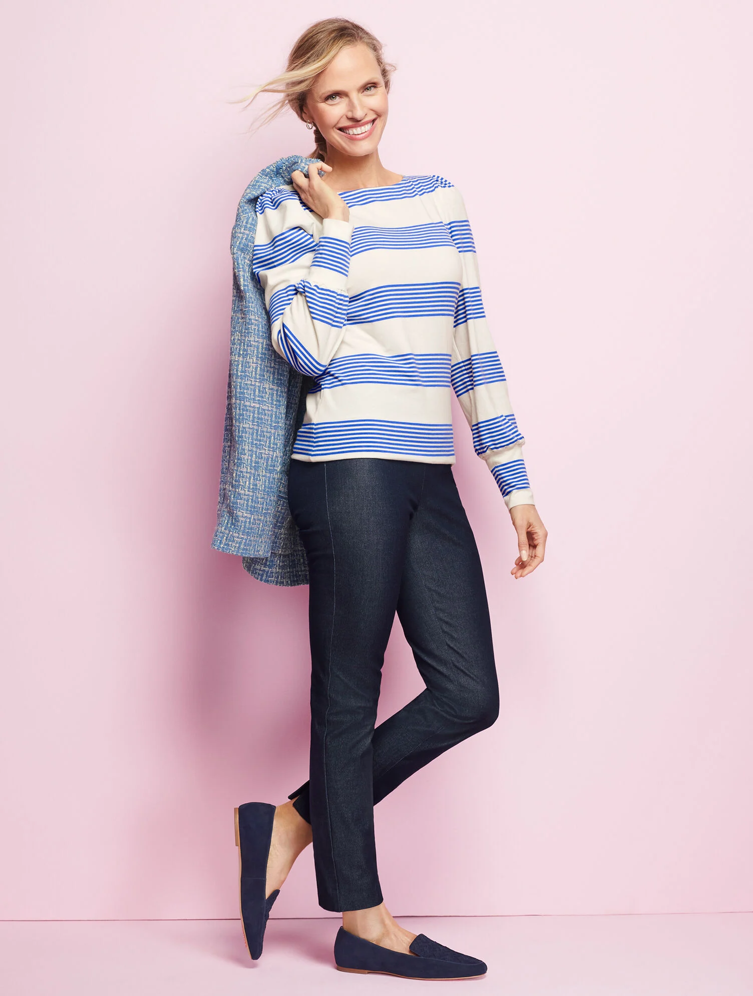 Talbots Chatham Slim Ankle Pants - Refined Denim