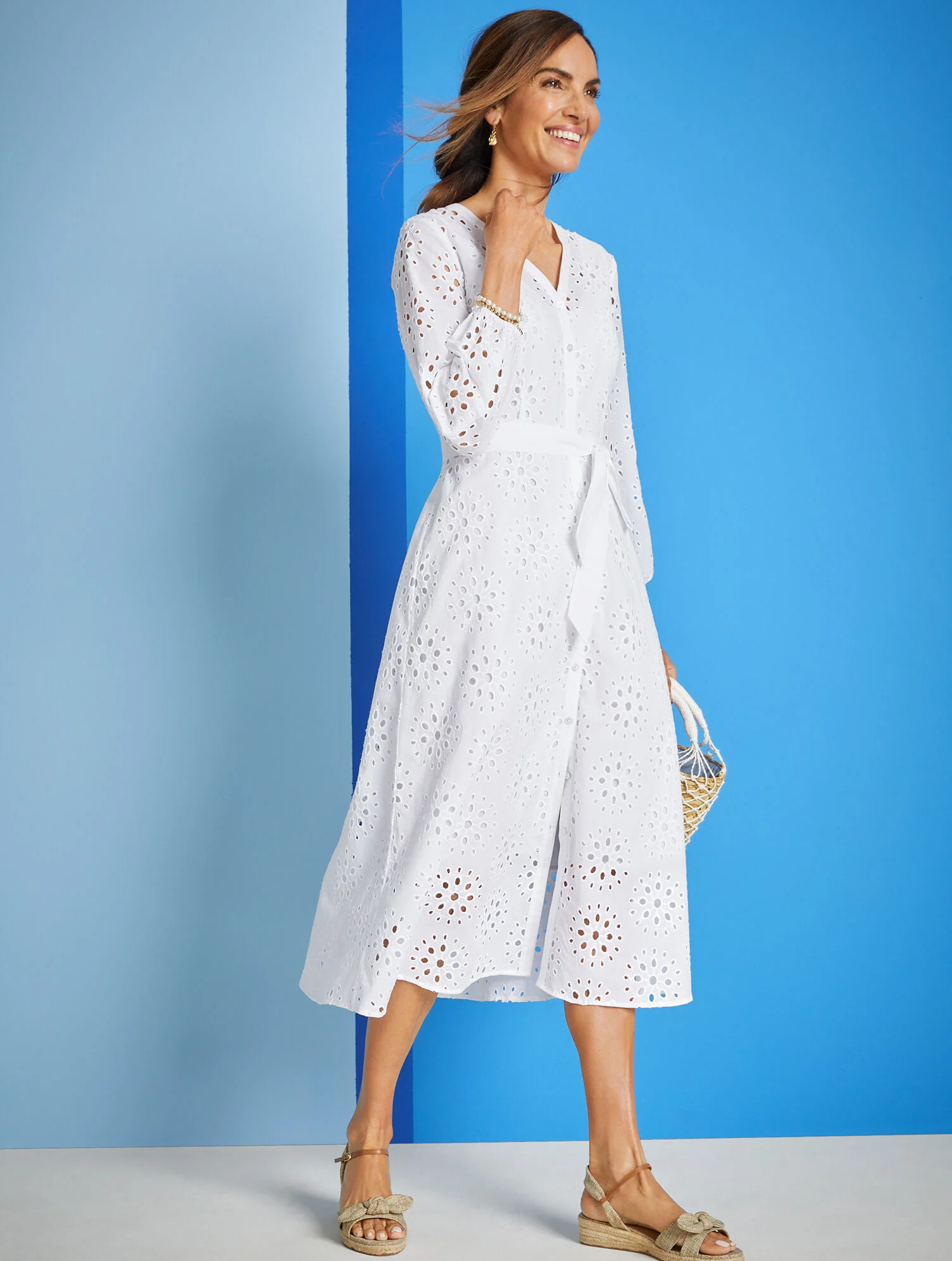 Pamela Bow Linen Espadrille Wedges