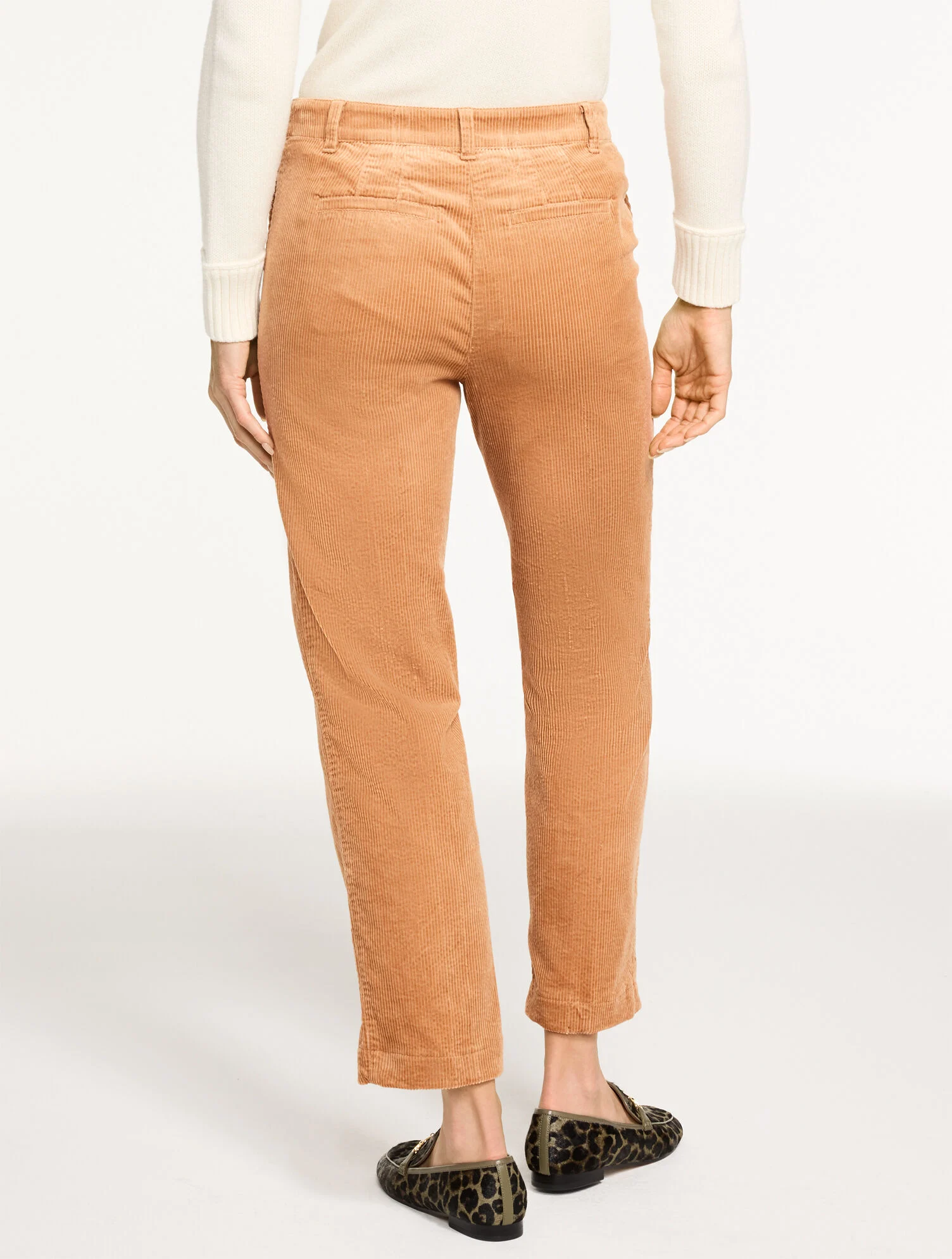 Tapered Ankle Stretch Corduroy Pants