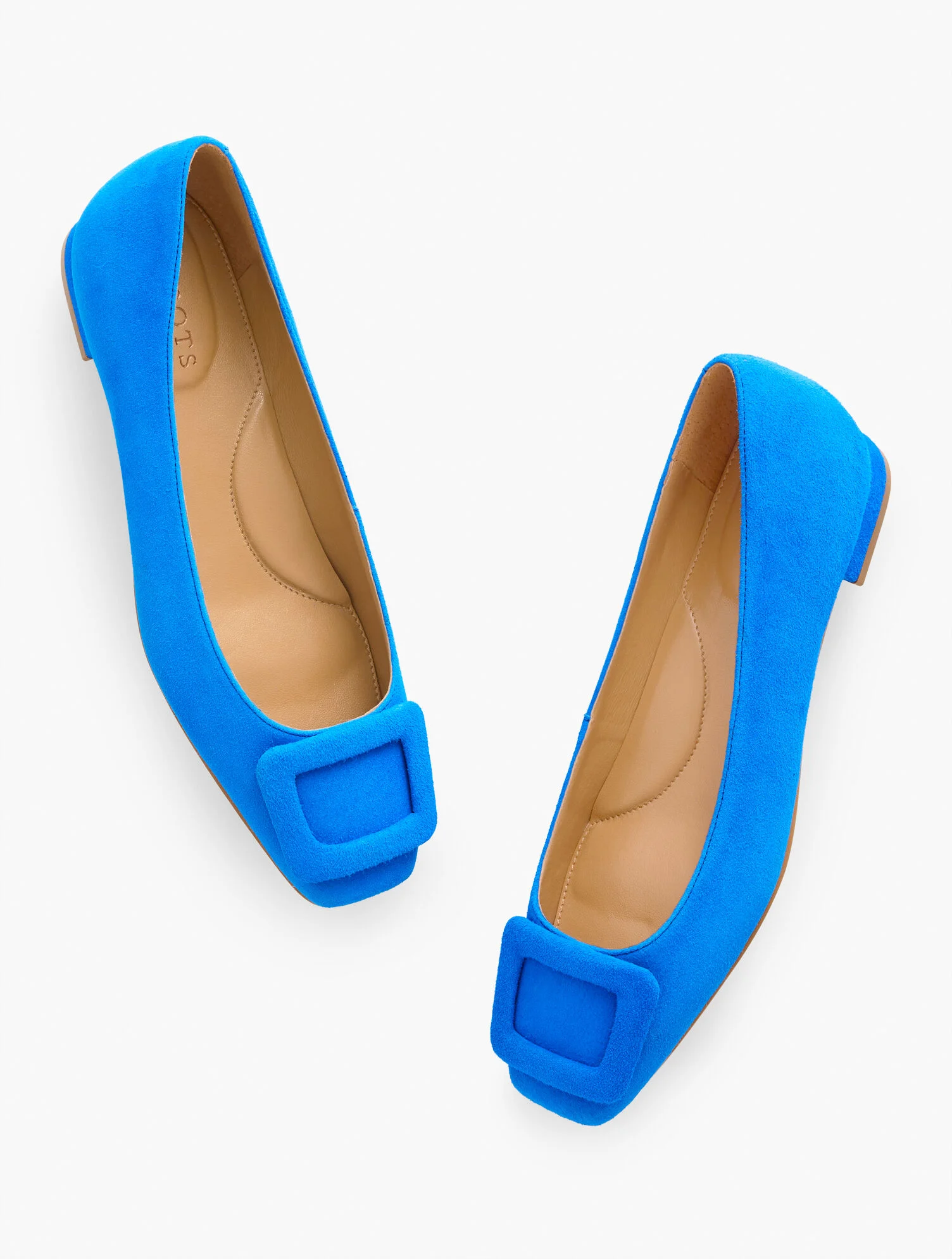 Sutton Suede Buckle Flats