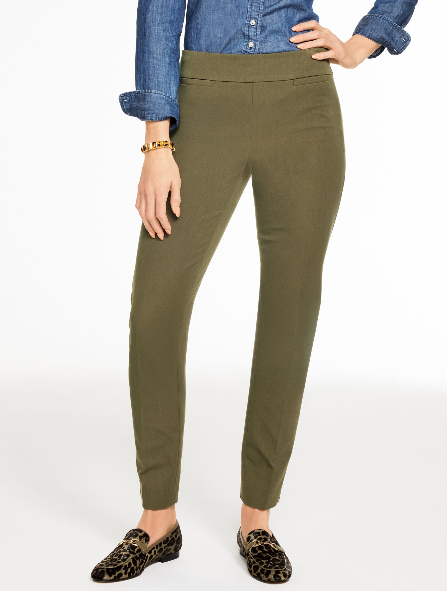 Talbots Chatham Cotton Bi-Stretch Slim Ankle Pants