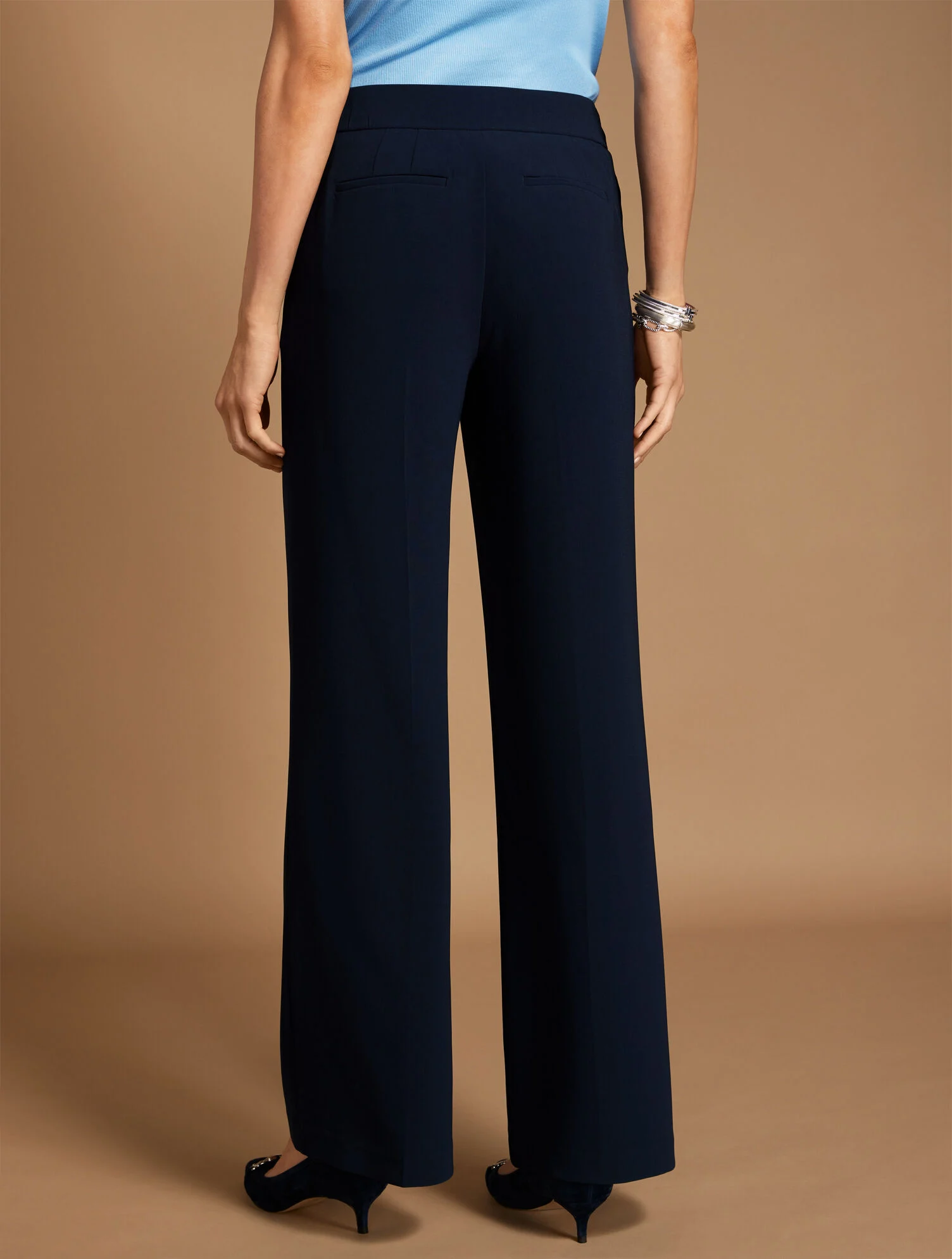 Easy Travel Wide Leg Pants