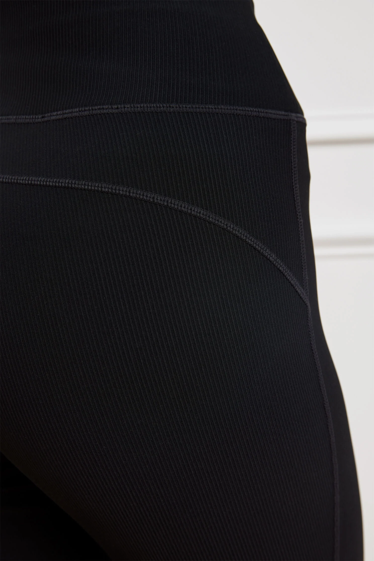 Soft Stretch Ribbed High Waist Leggings