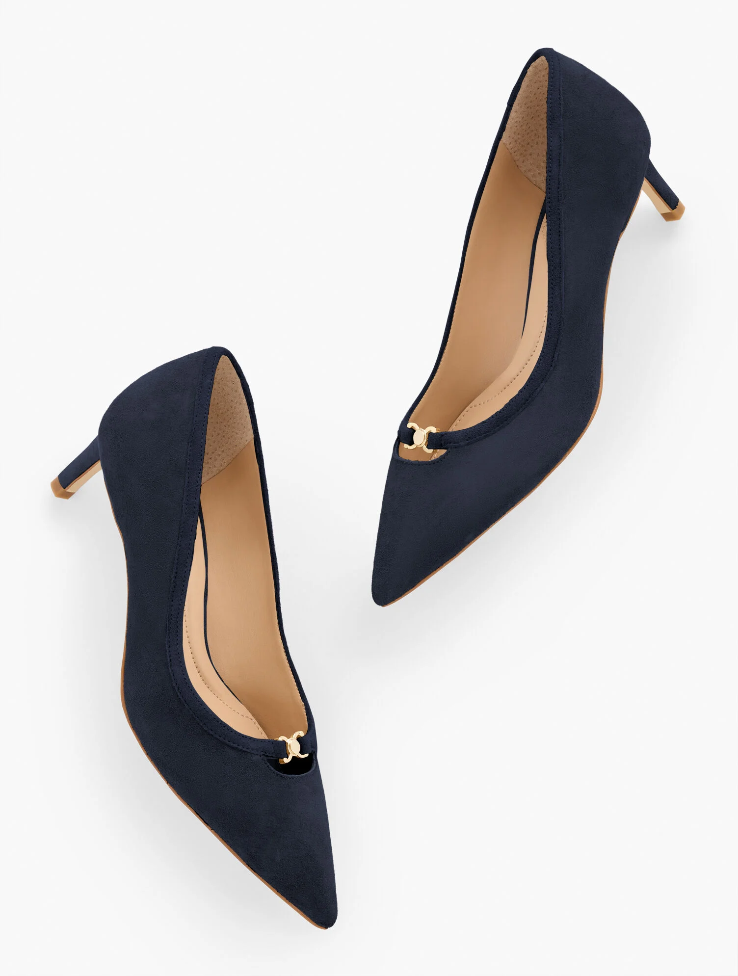 Elena Suede Pointed Toe Pumps