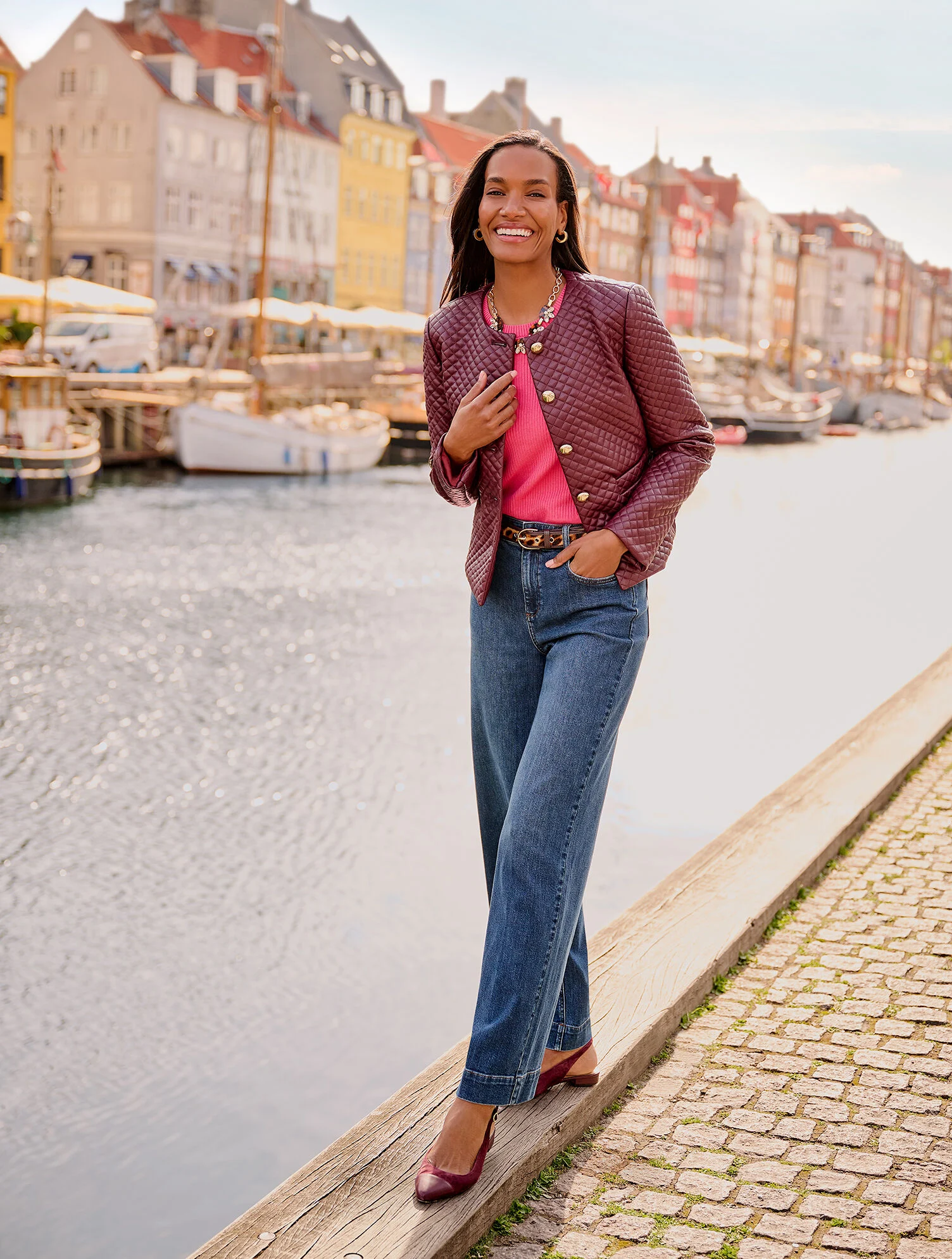 Edison Suede Nappa Slingback Flats