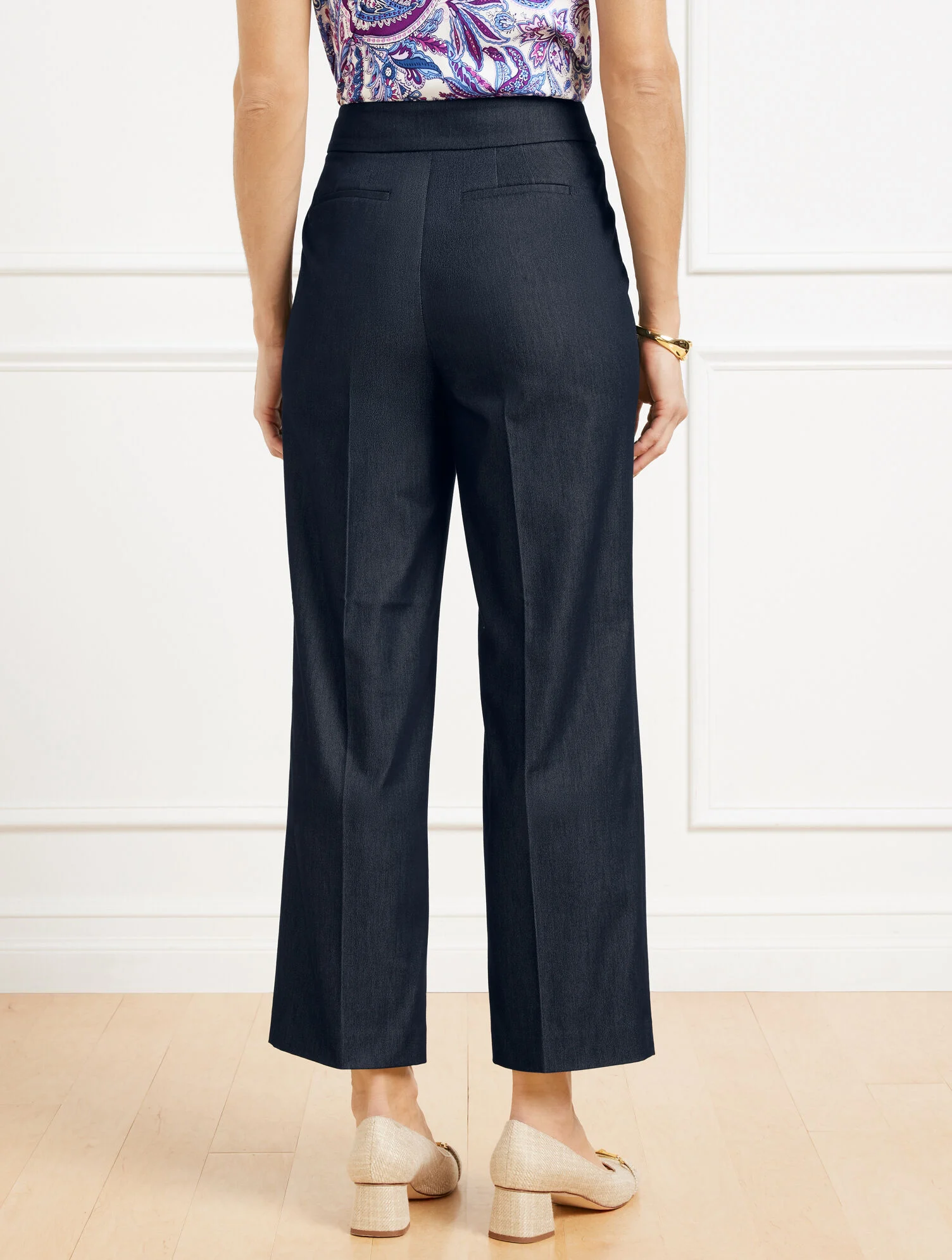 Refined Denim Slim Wide Ankle Pants