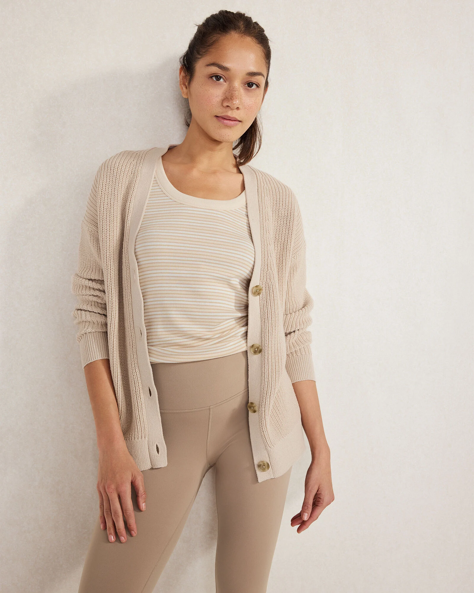 Essential Organic Cotton Striped Scoop Neck Tank