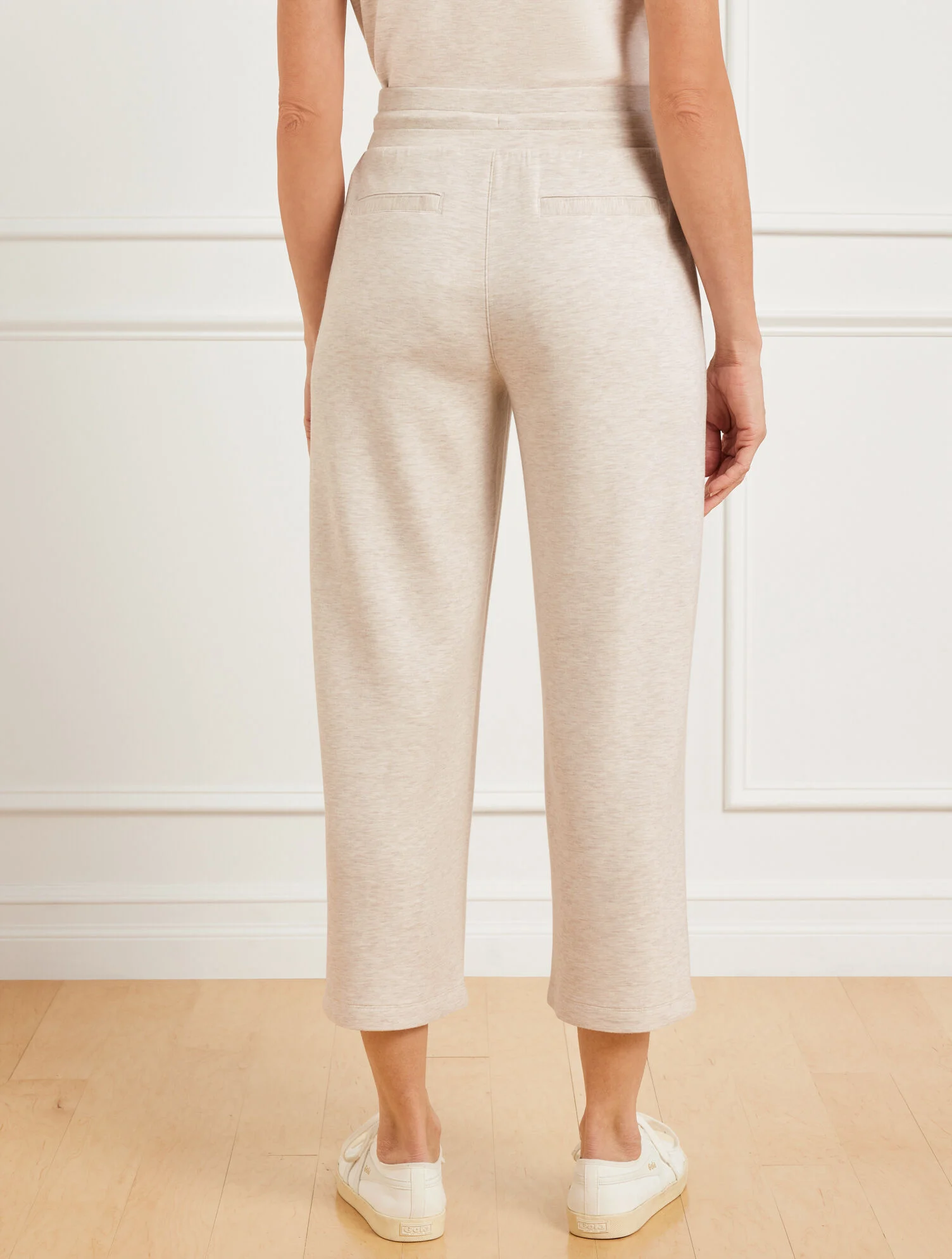 AirKnit Stretch Wide Crop Pants - Heathered