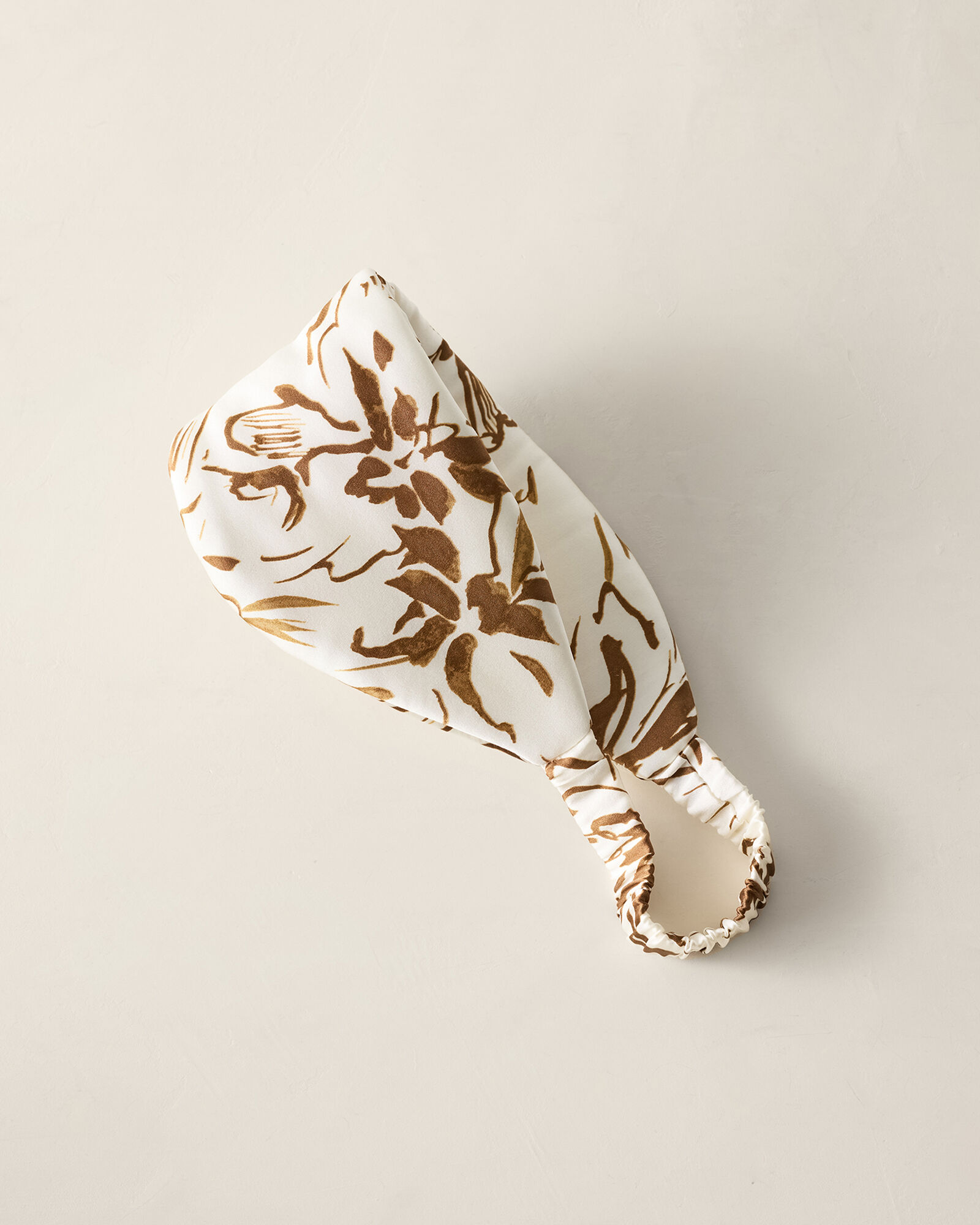 Washable Silk Tropical Blooms Puffer Eye Mask