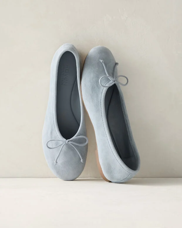 Suede Ballet Flats