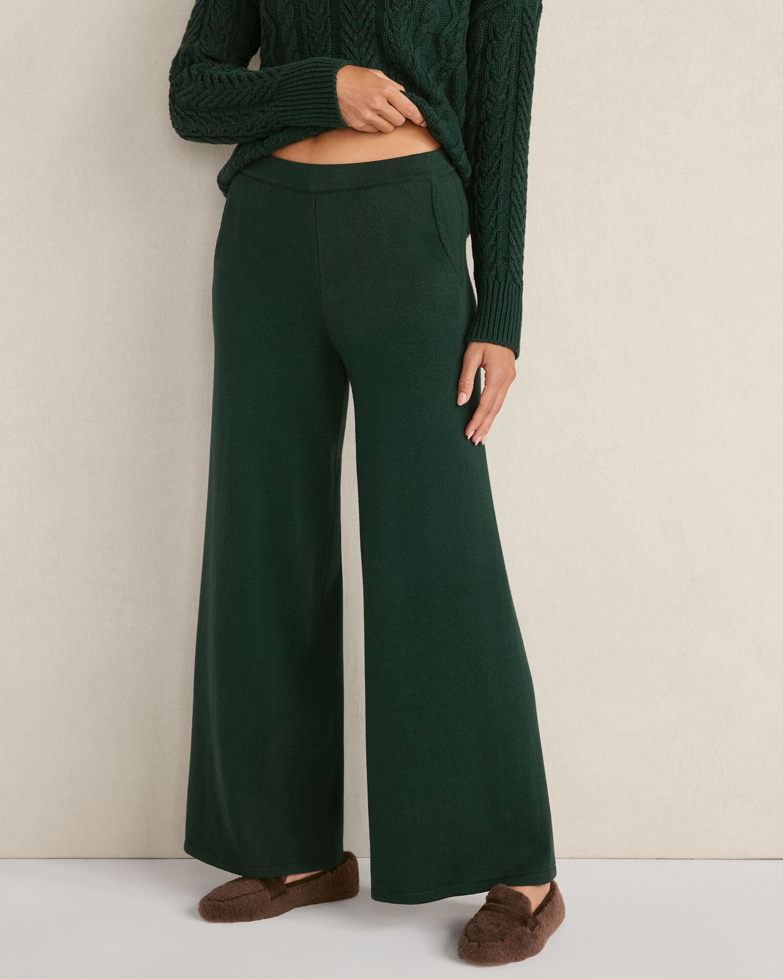 Organic Cotton Wide Leg Pants