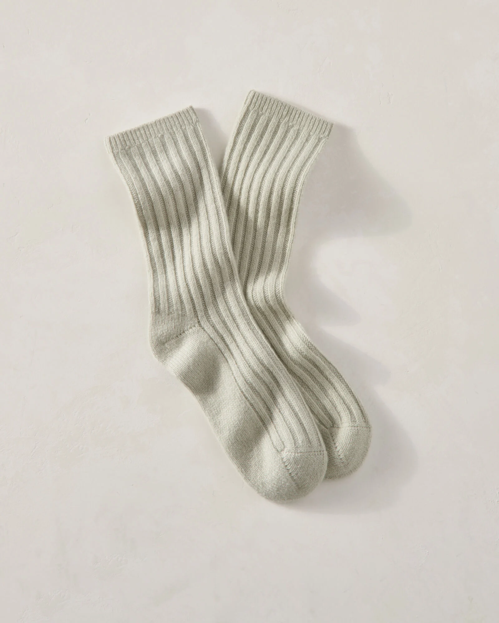 Cashmere Blend Ribbed Socks