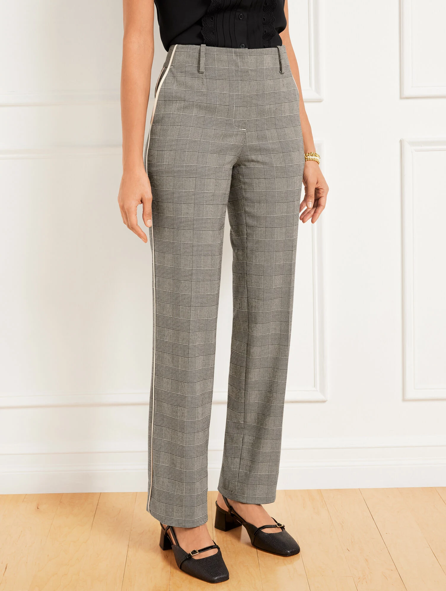 Talbots Southampton Straight Leg Pants - Lucetta Glen Plaid