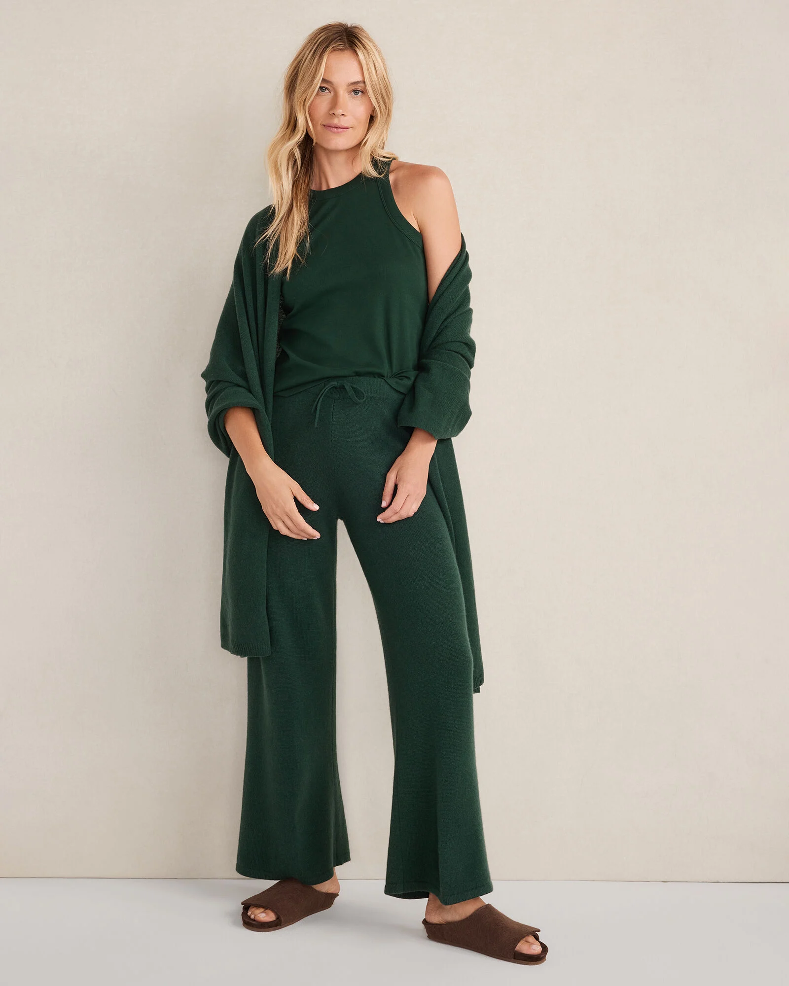Cashmere Wide Leg Pants