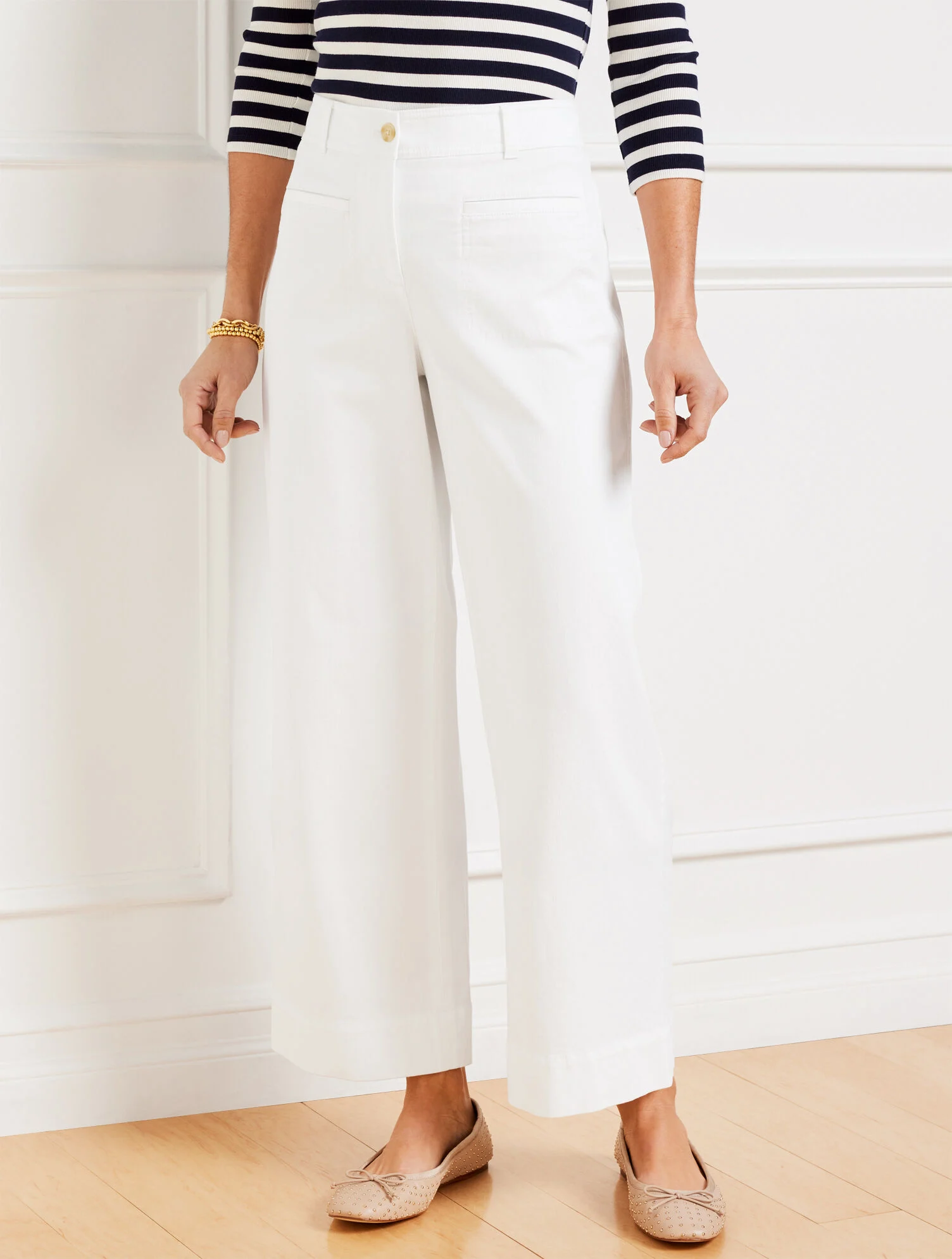 Wide Ankle Twill Pants
