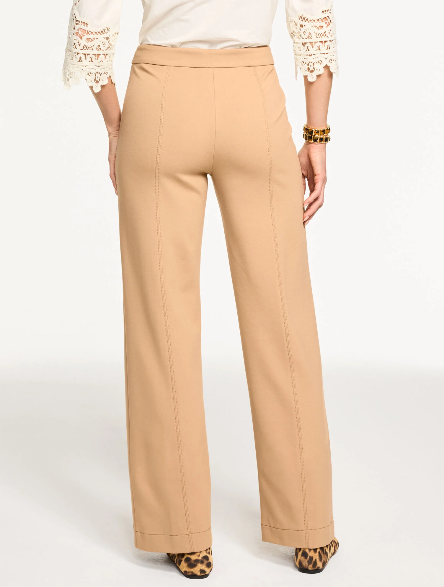 Wide Leg Ponte Pants