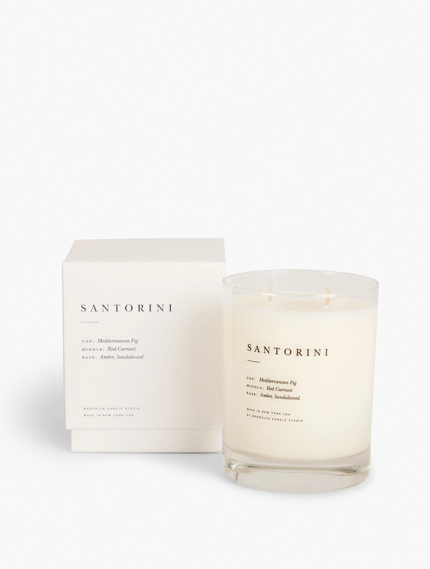 Santorini Classic 2-Wick Candle by Brooklyn Candle Studio