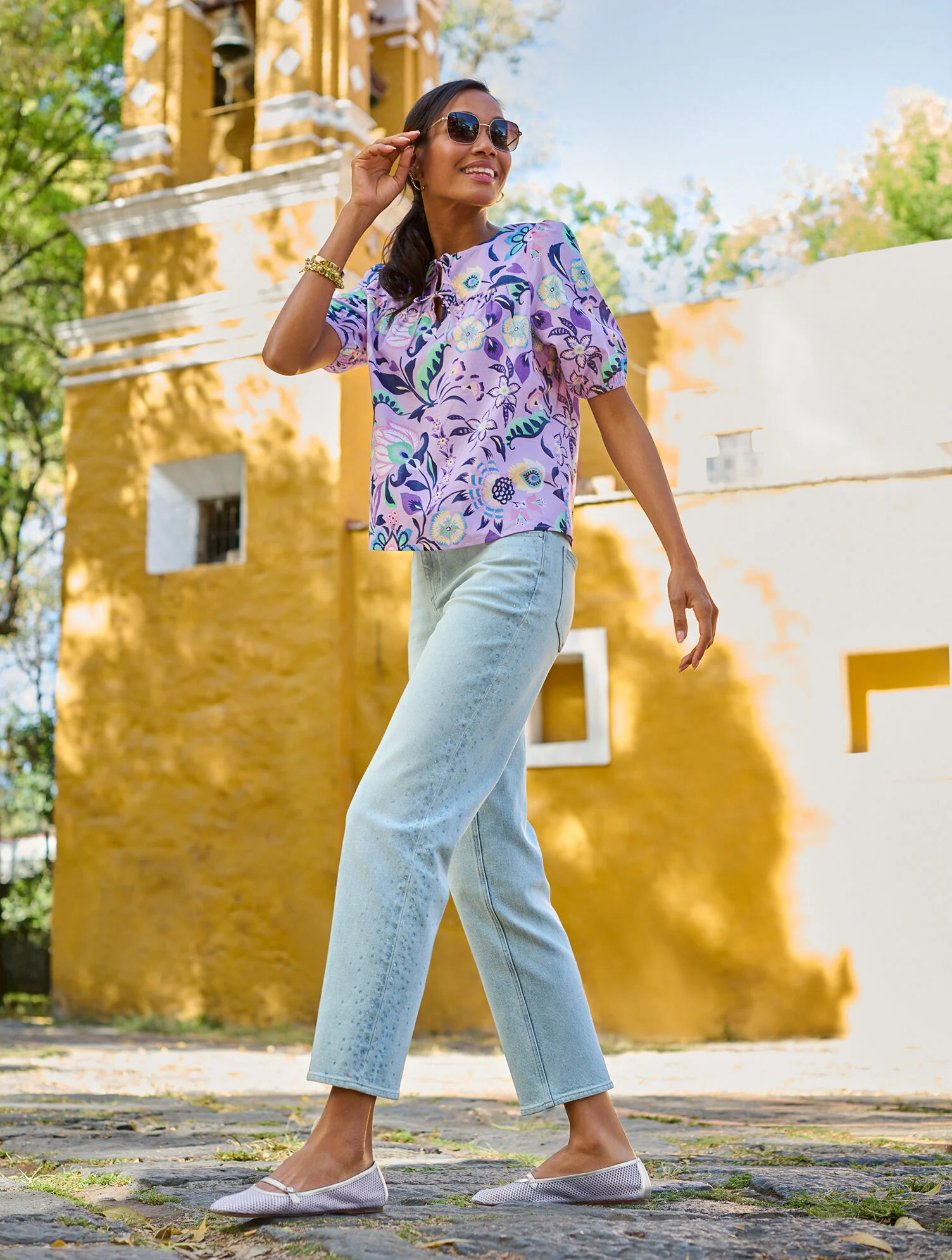 Sloan Mary Jane Mesh Flats