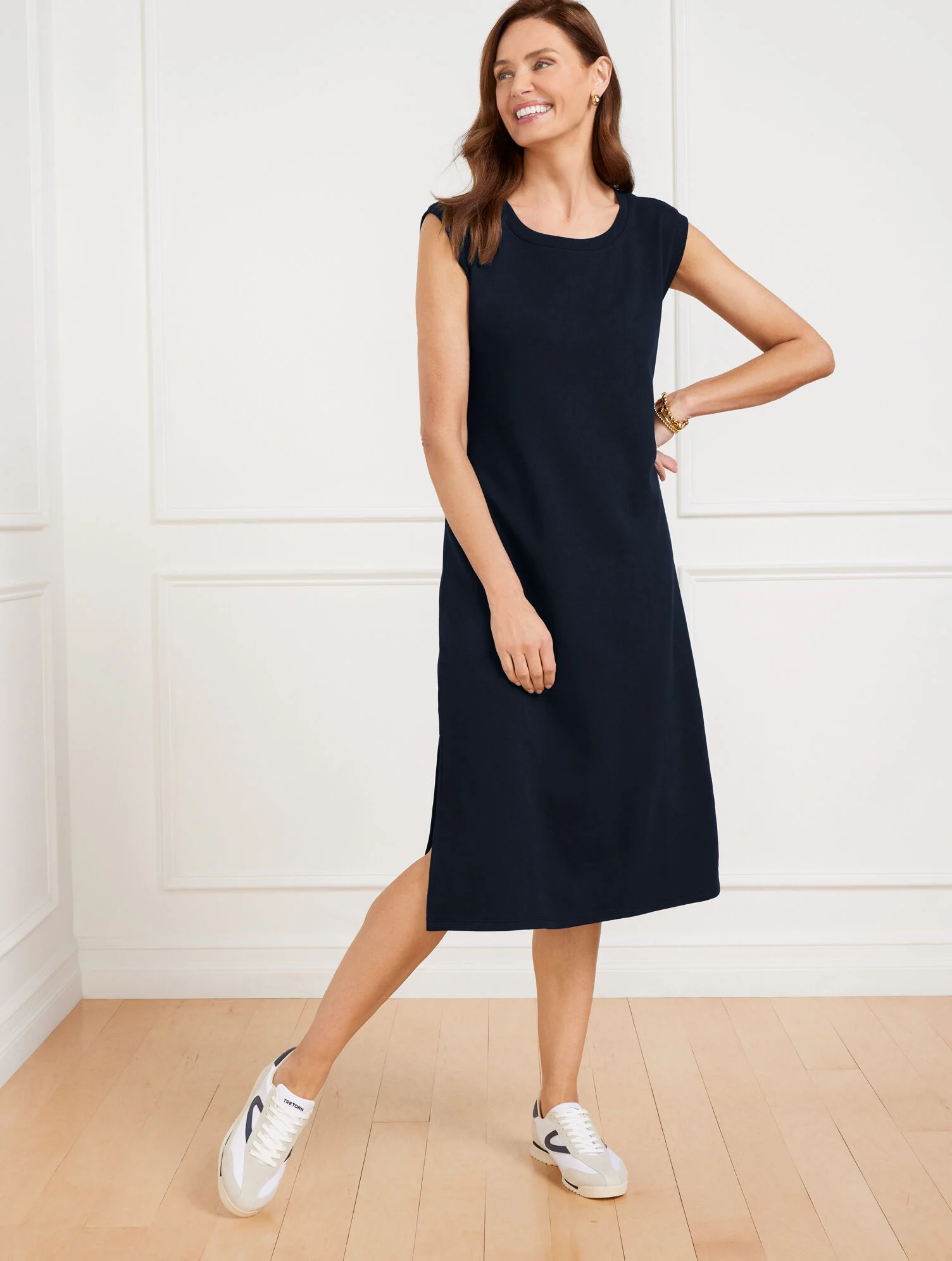 Seaside French Terry Midi T-Shirt Dress