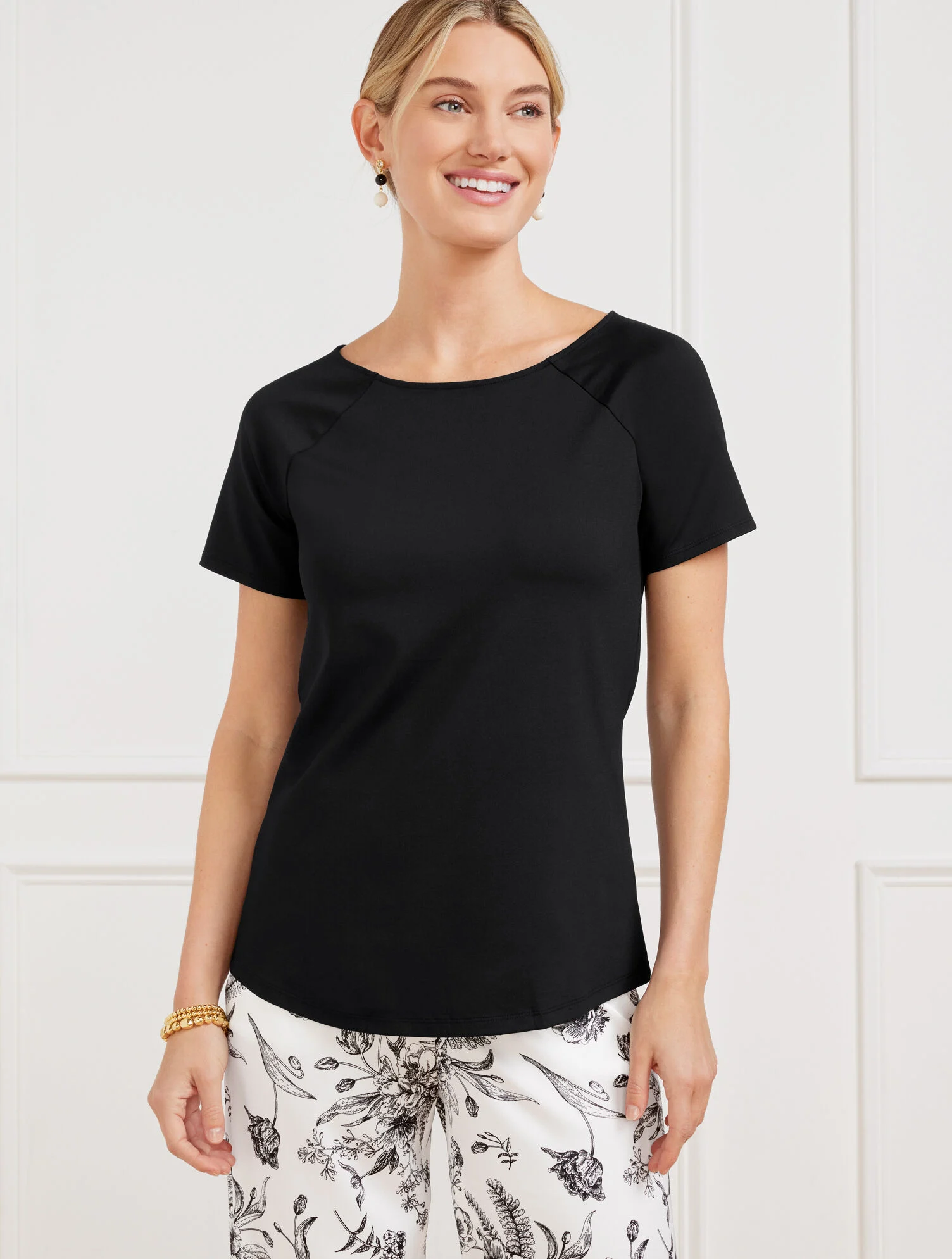 Effortless Jersey Bateau Neck Tee