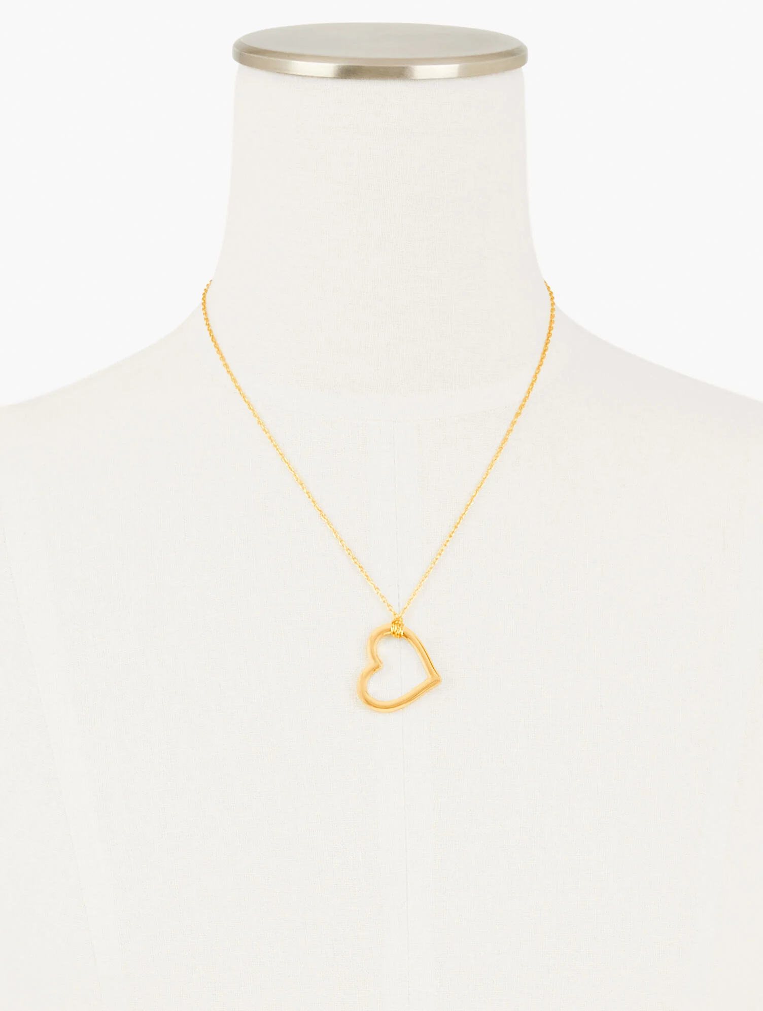 Open Heart Pendant Necklace