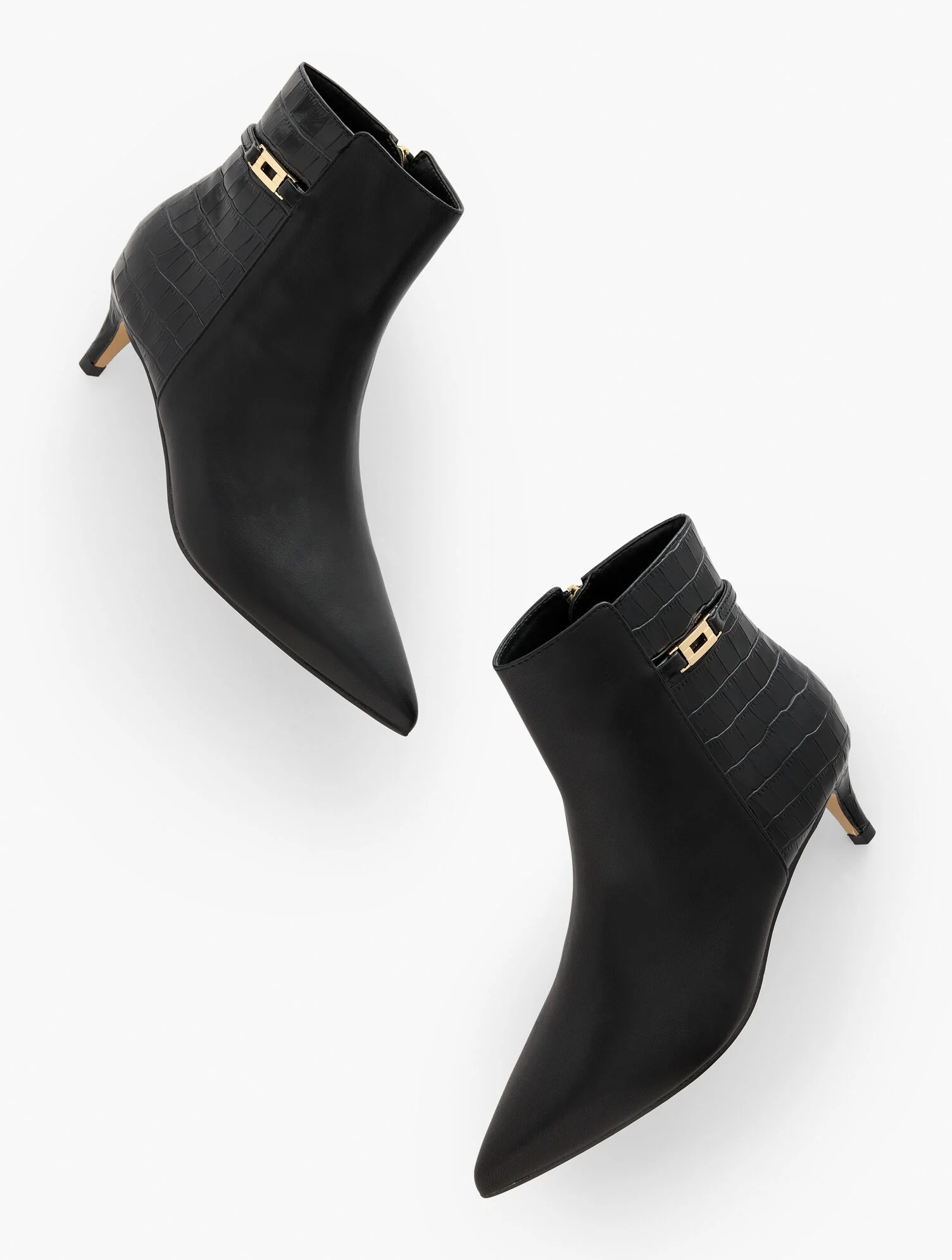 Kait Nappa Curved Heel Ankle Boots