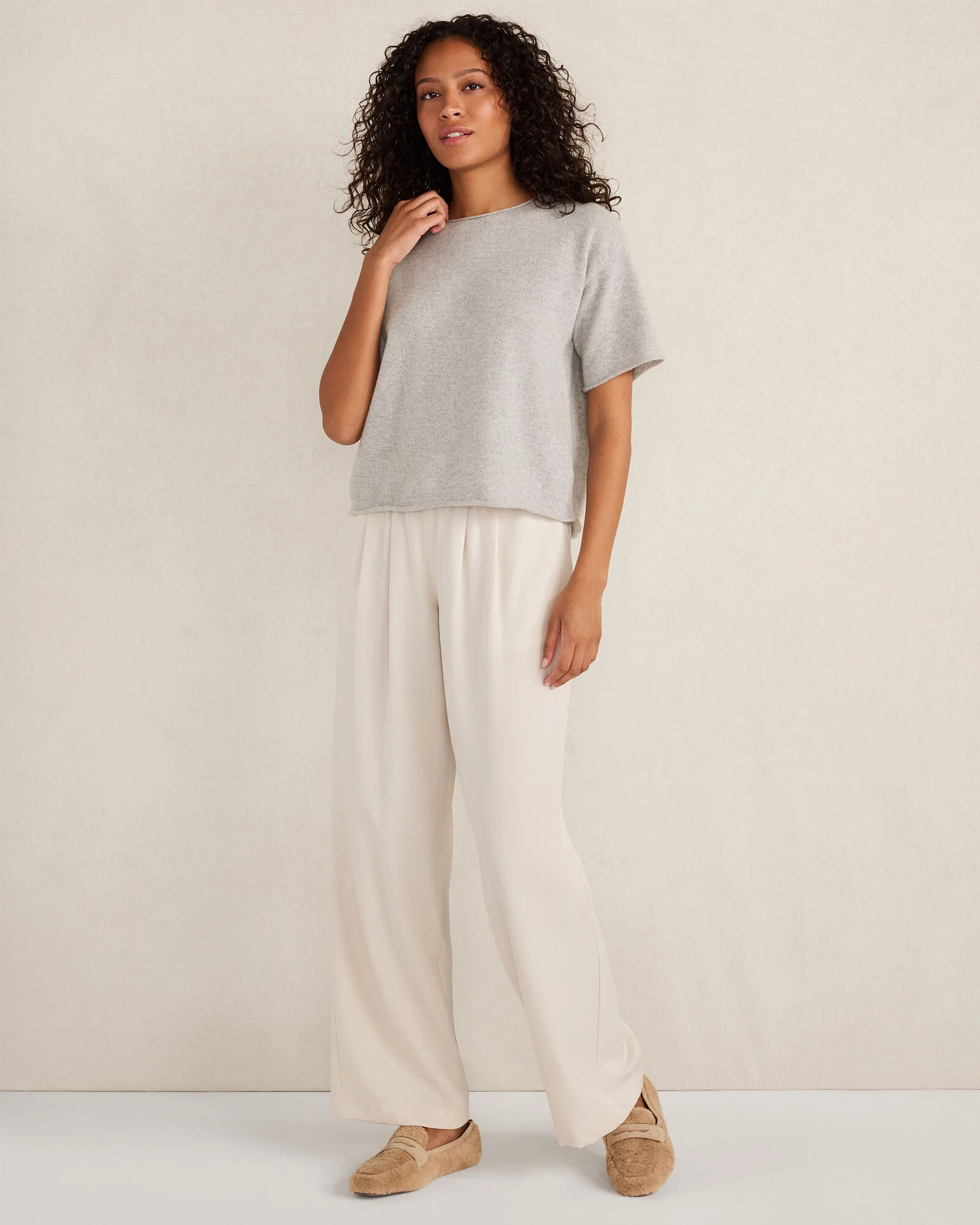 Cashmere Crewneck Tee