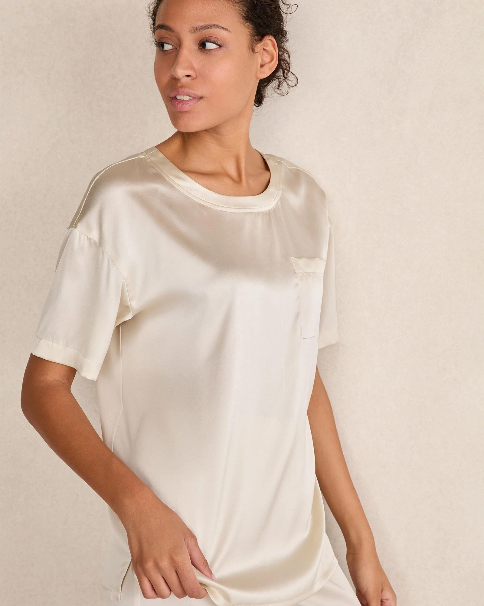 Washable Silk Sleep Top