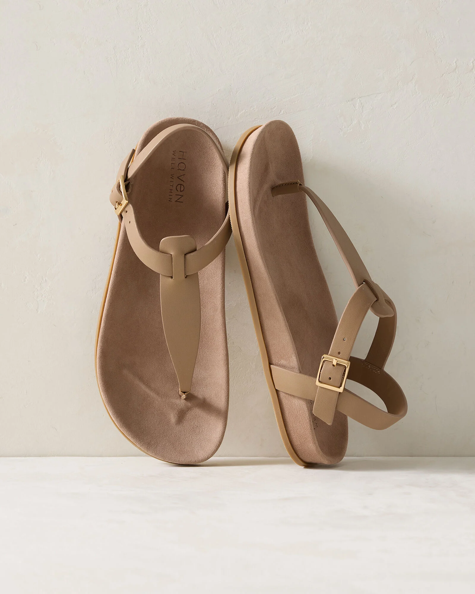 Suede Thong Sandals