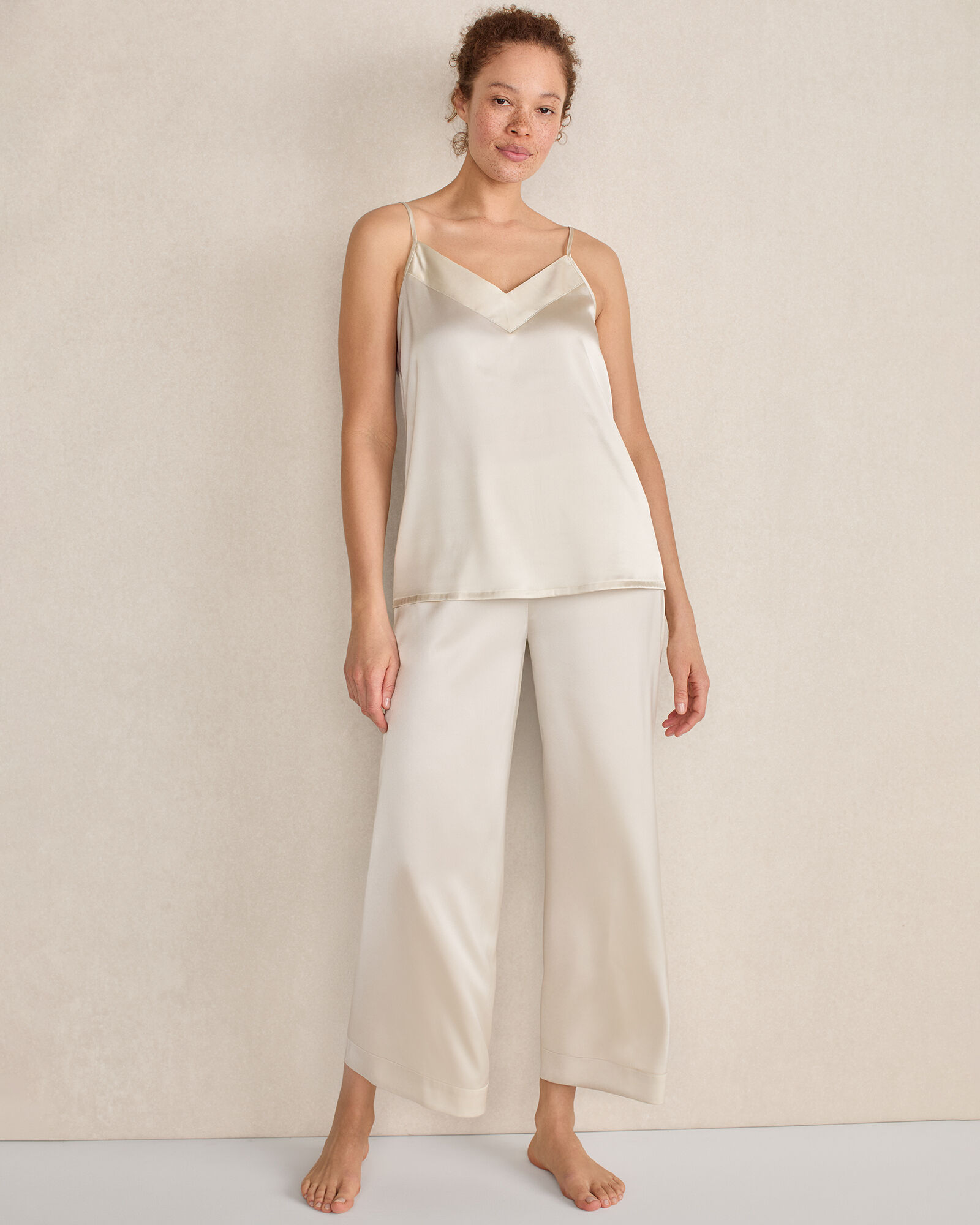 Washable Silk Double V Sleep Cami