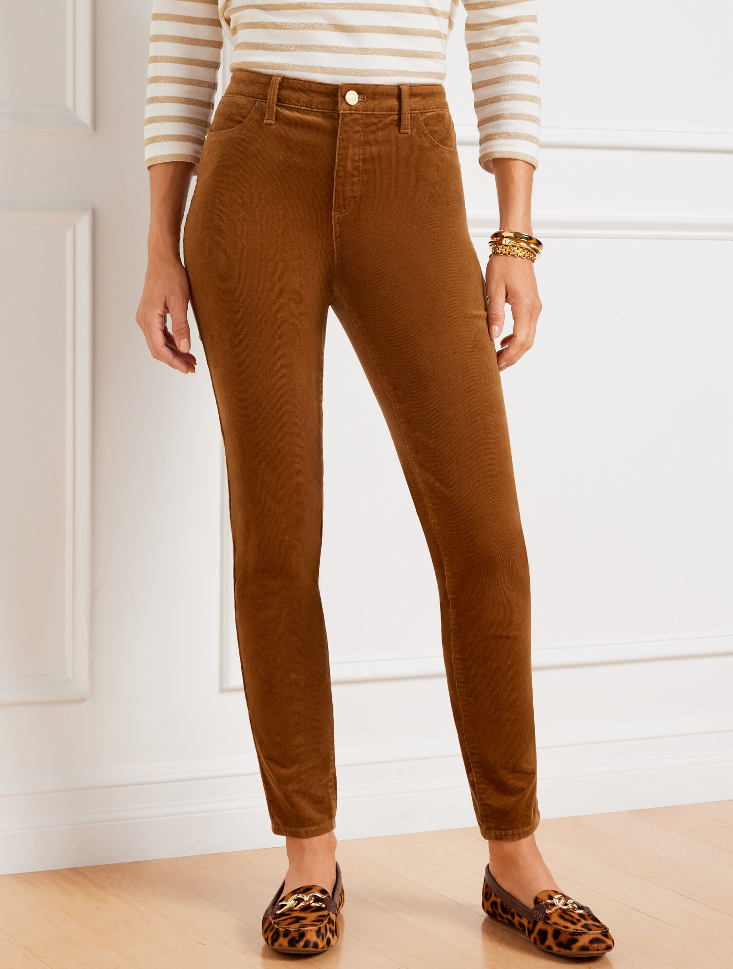 Stretch Corduroy Jeggings - Solids