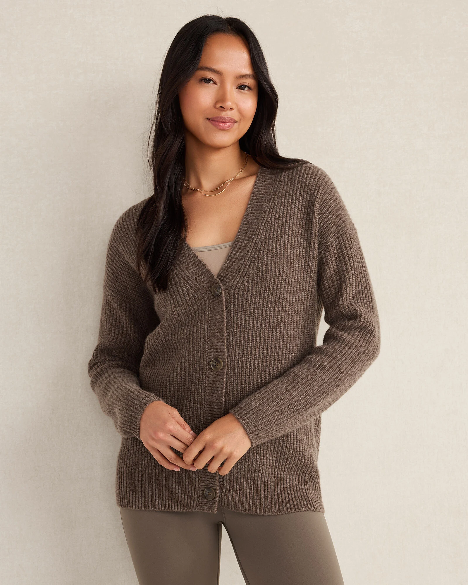 Cashmere Shaker Stitch Cardigan