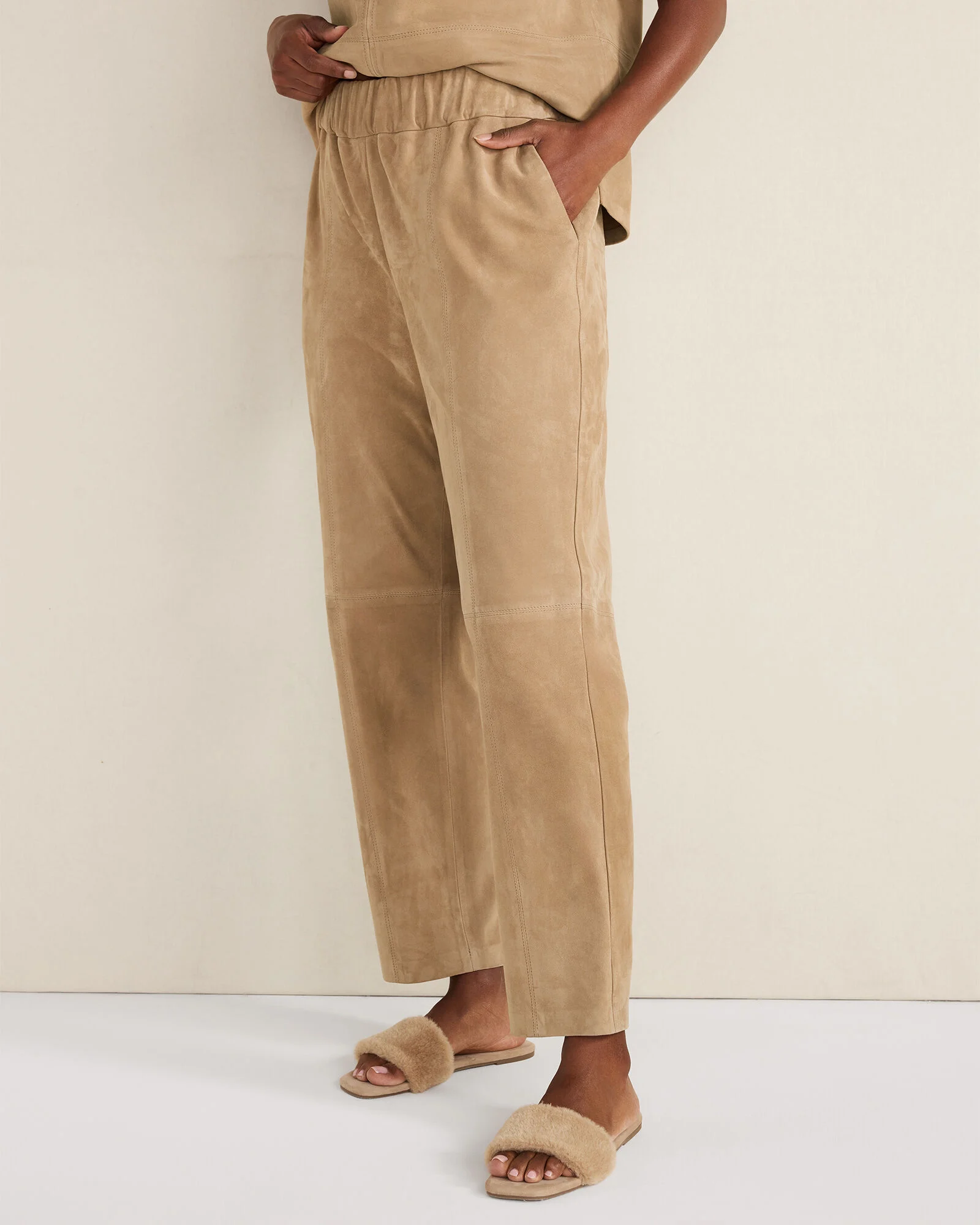 Suede Pants