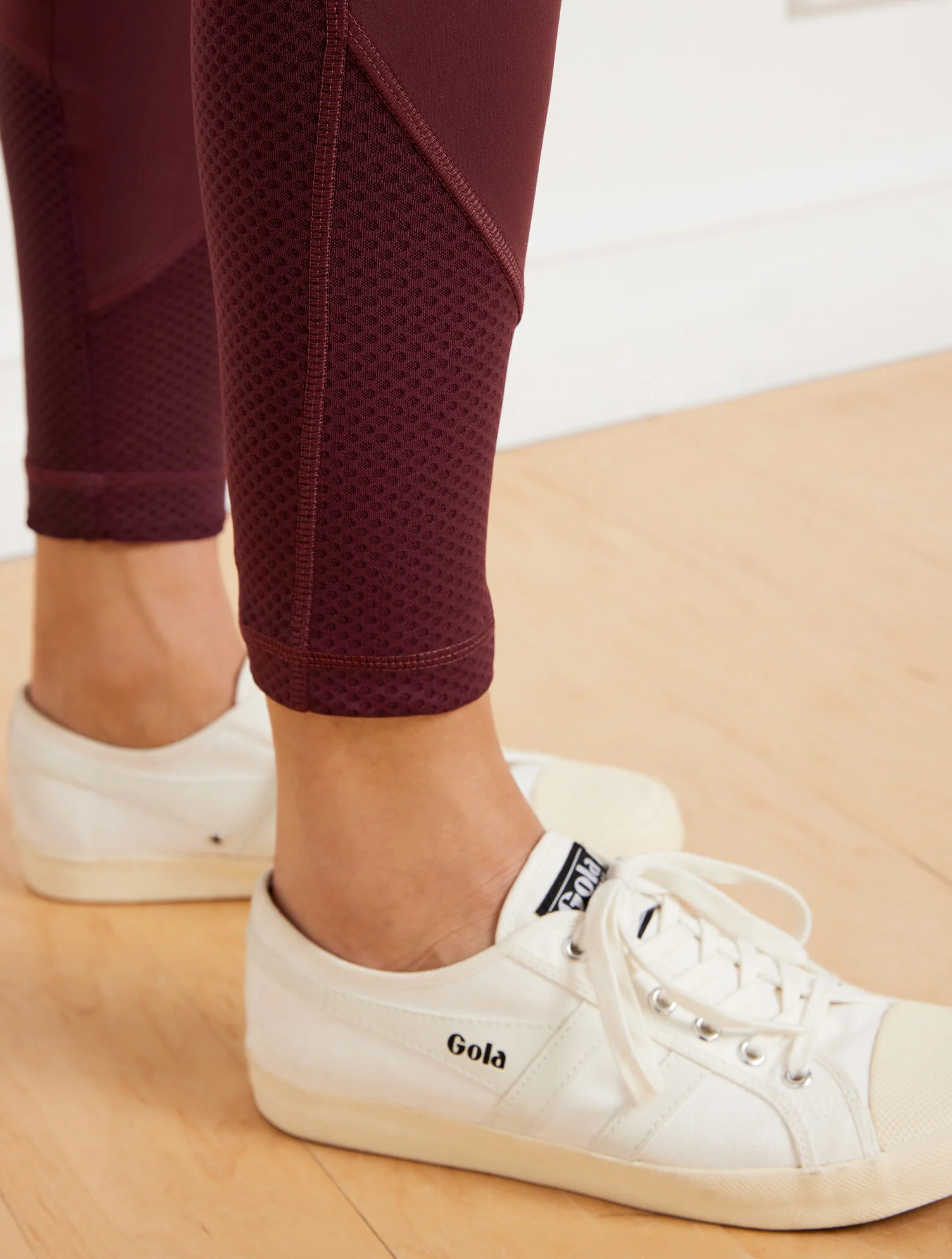 Performance Interlock Mesh Block Leggings