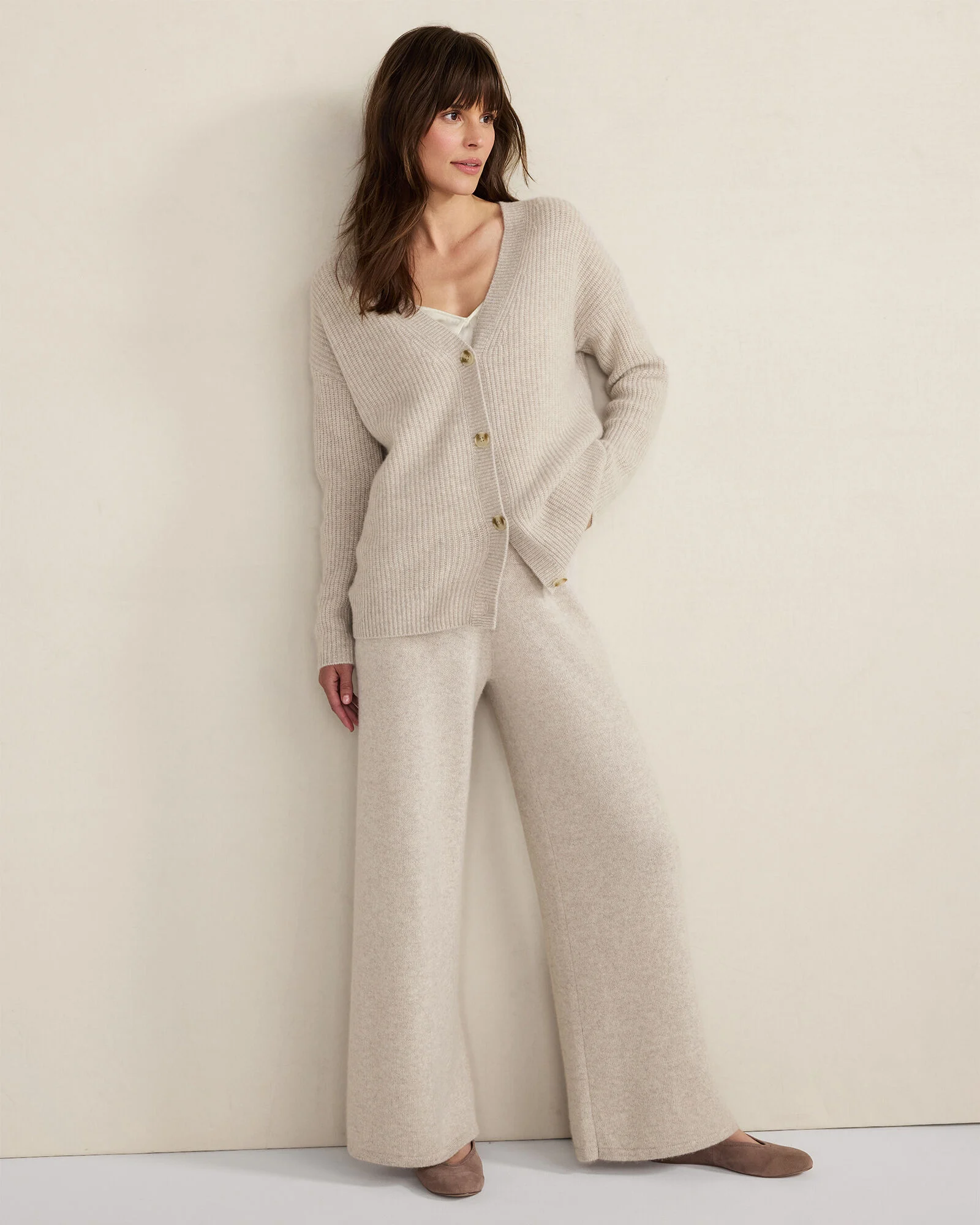 Cashmere Shaker Stitch Cardigan