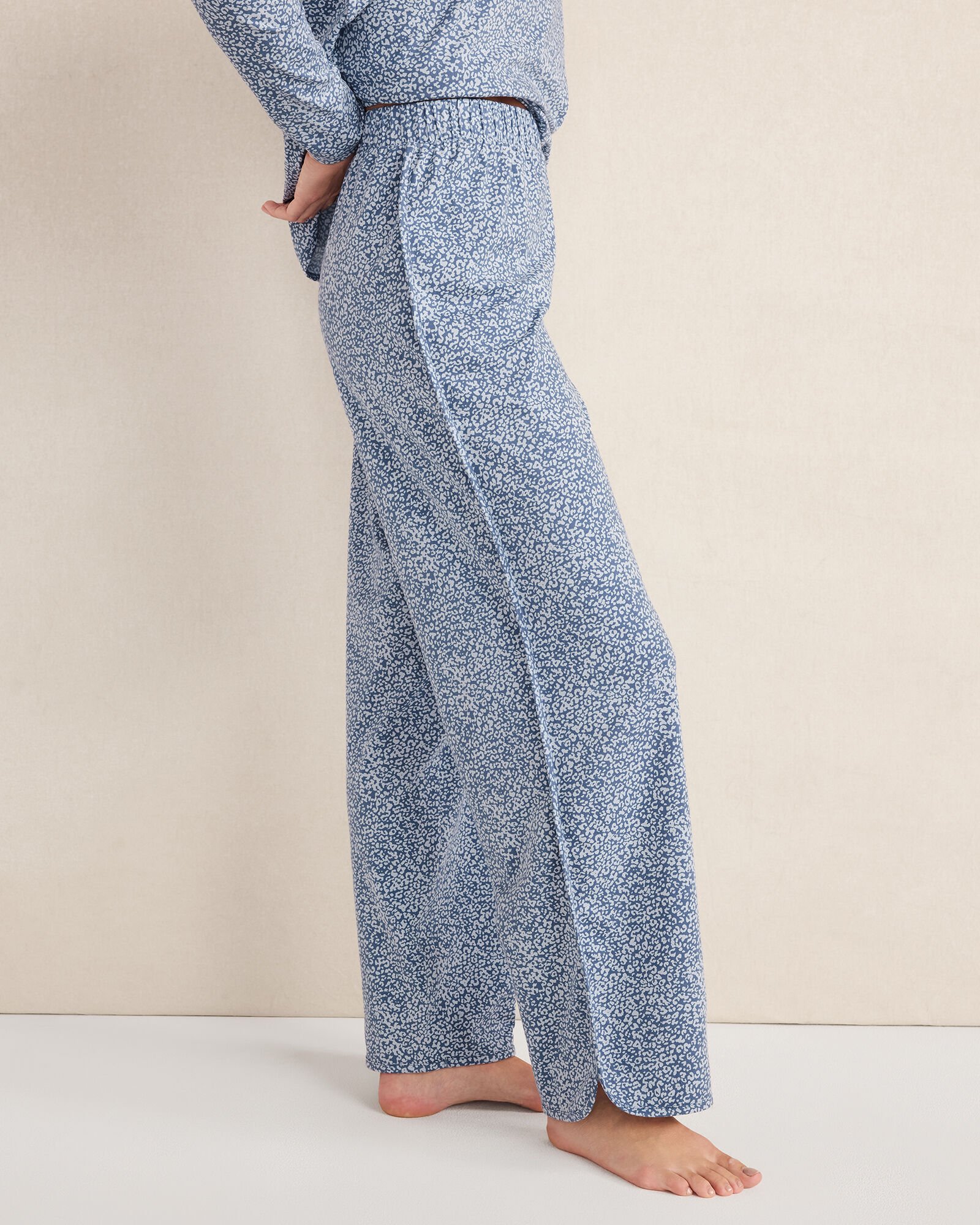 Organic Cotton Jersey Animal Print Pajama Pants