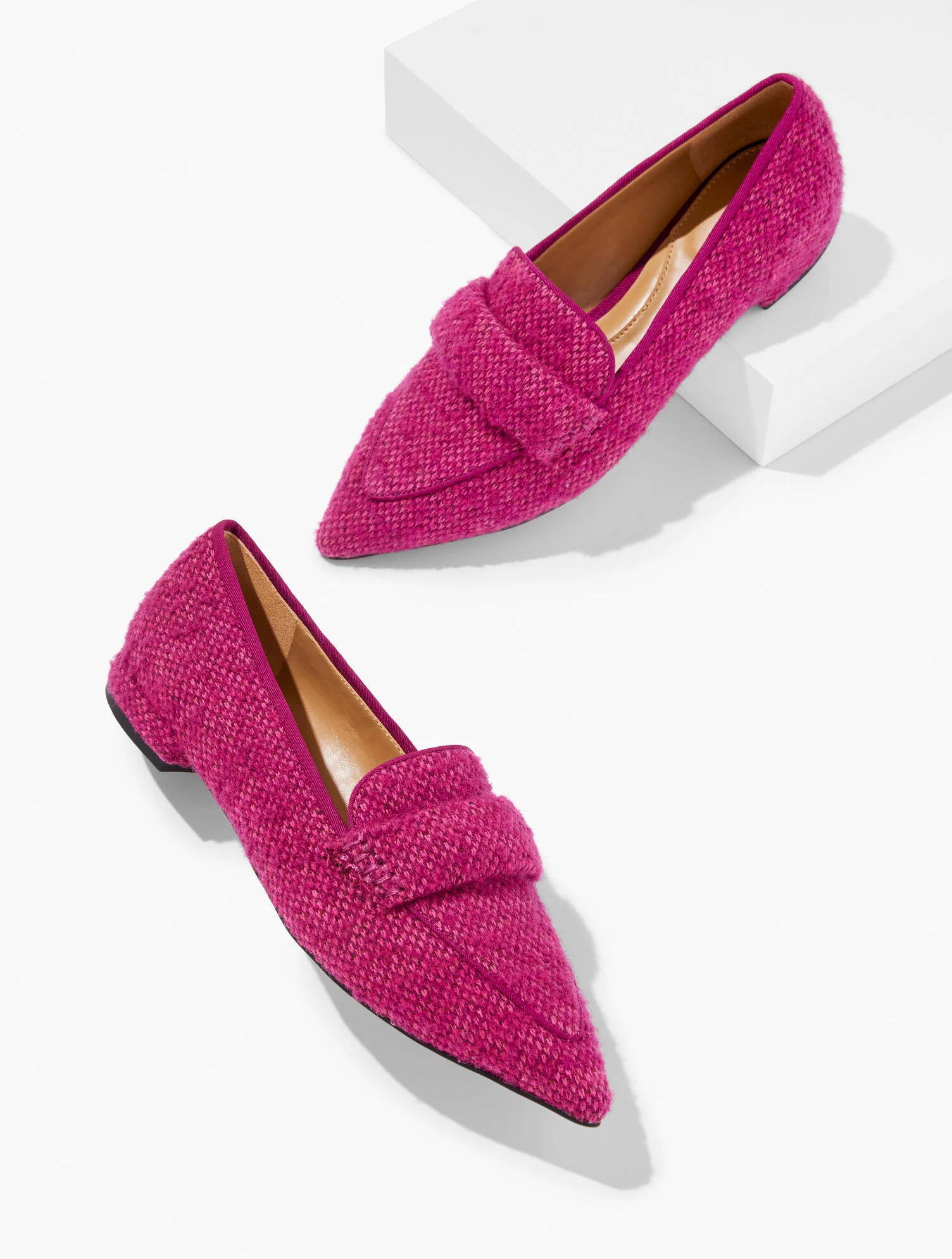 Scarlet Tweed Pointed Toe Loafer