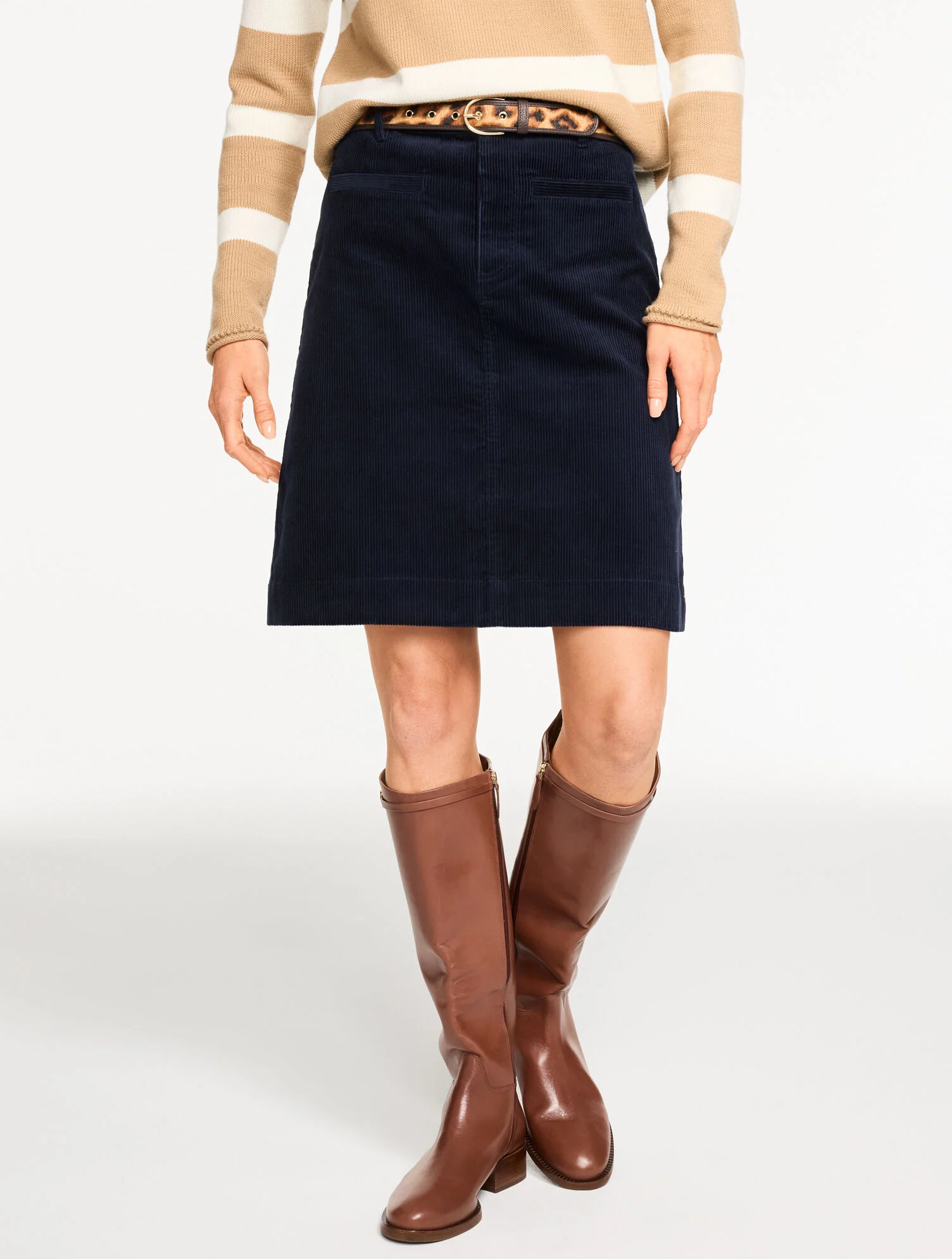 Corduroy A-Line Skirt