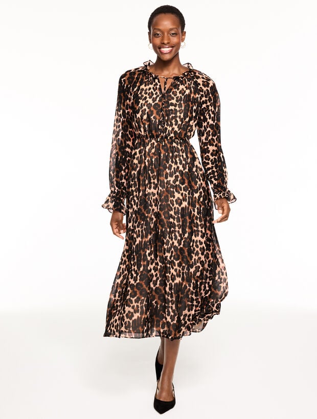 Fit & Flare Midi Dress - Opulent Ocelot
