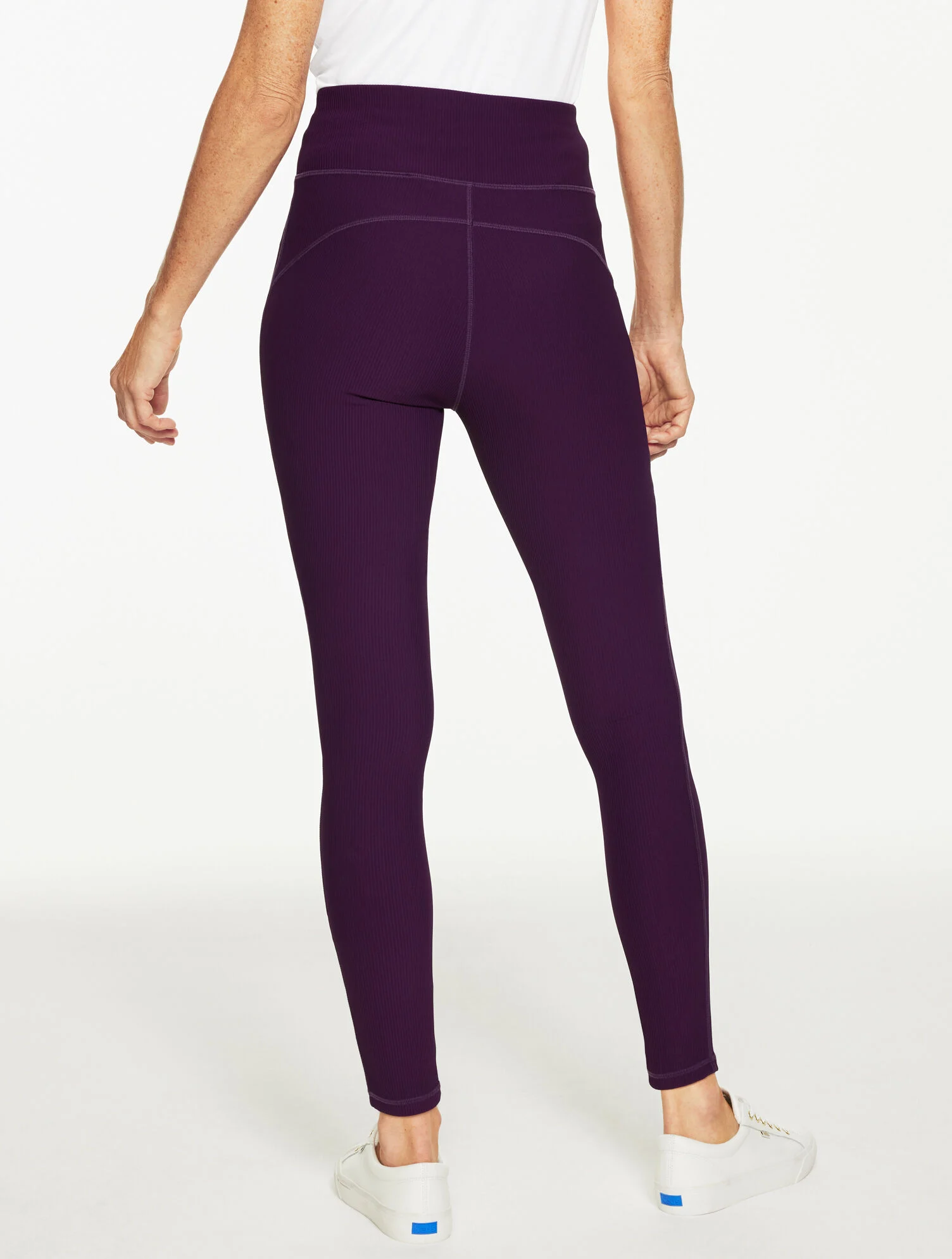 Soft Stretch Ribbed High Waist Leggings