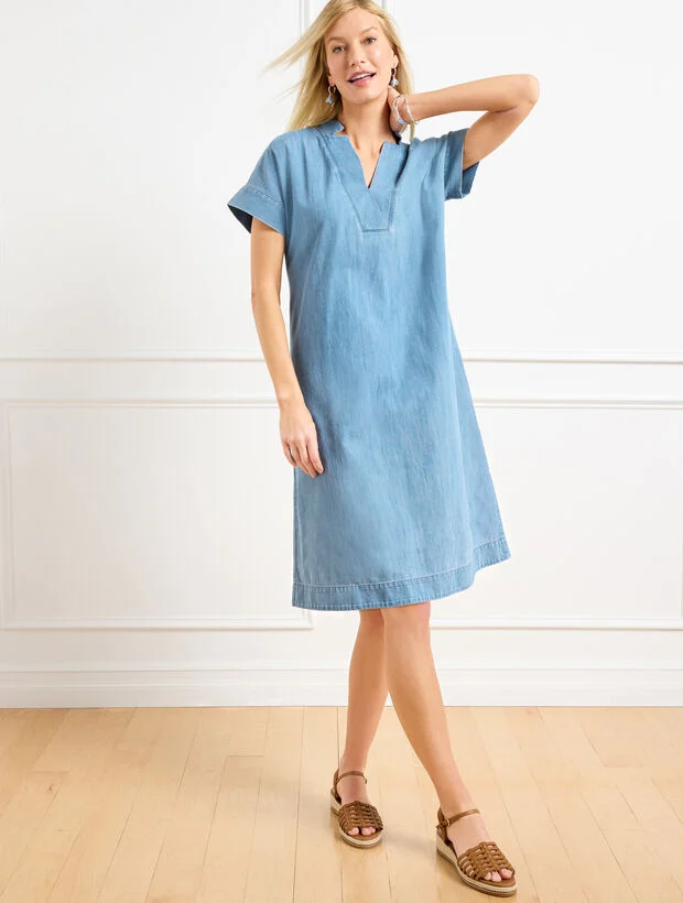 Denim Shift Dress