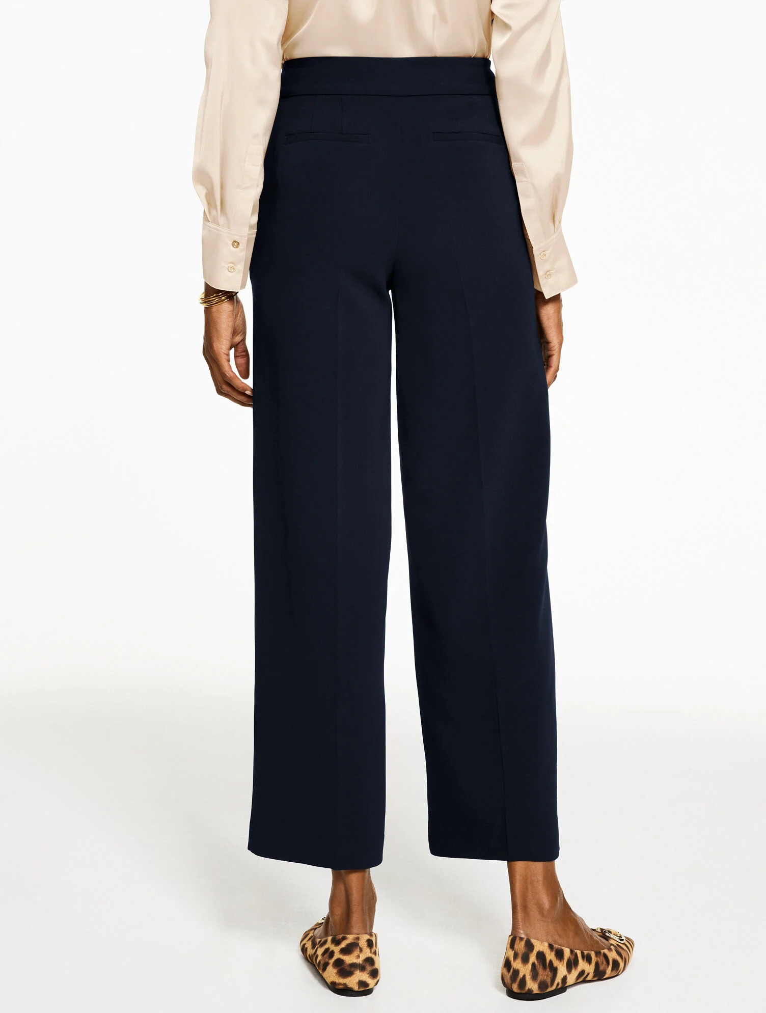 Easy Travel Wide Leg Ankle Pants