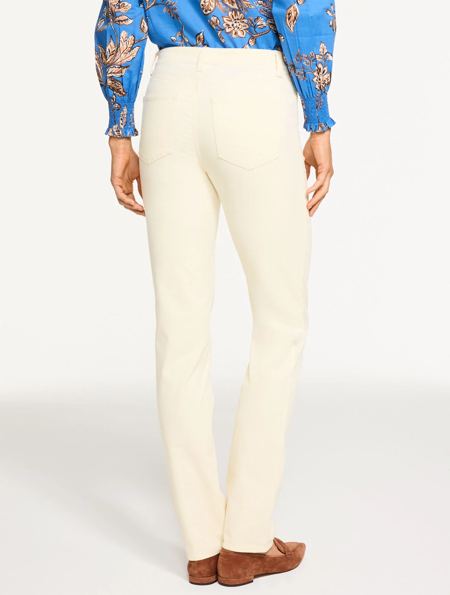 Straight Leg Stretch Corduroy Pants