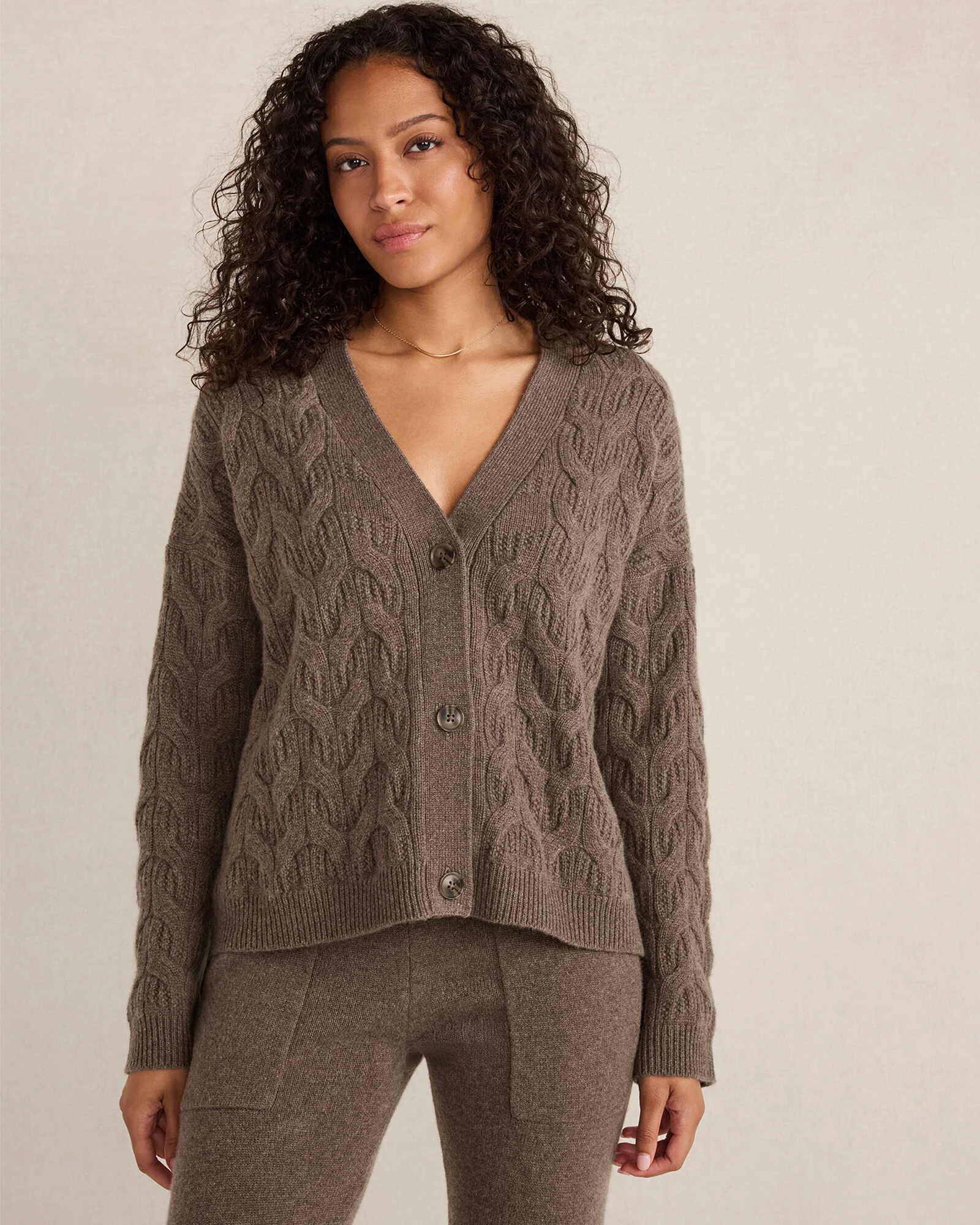 Cashmere Cable Cardigan