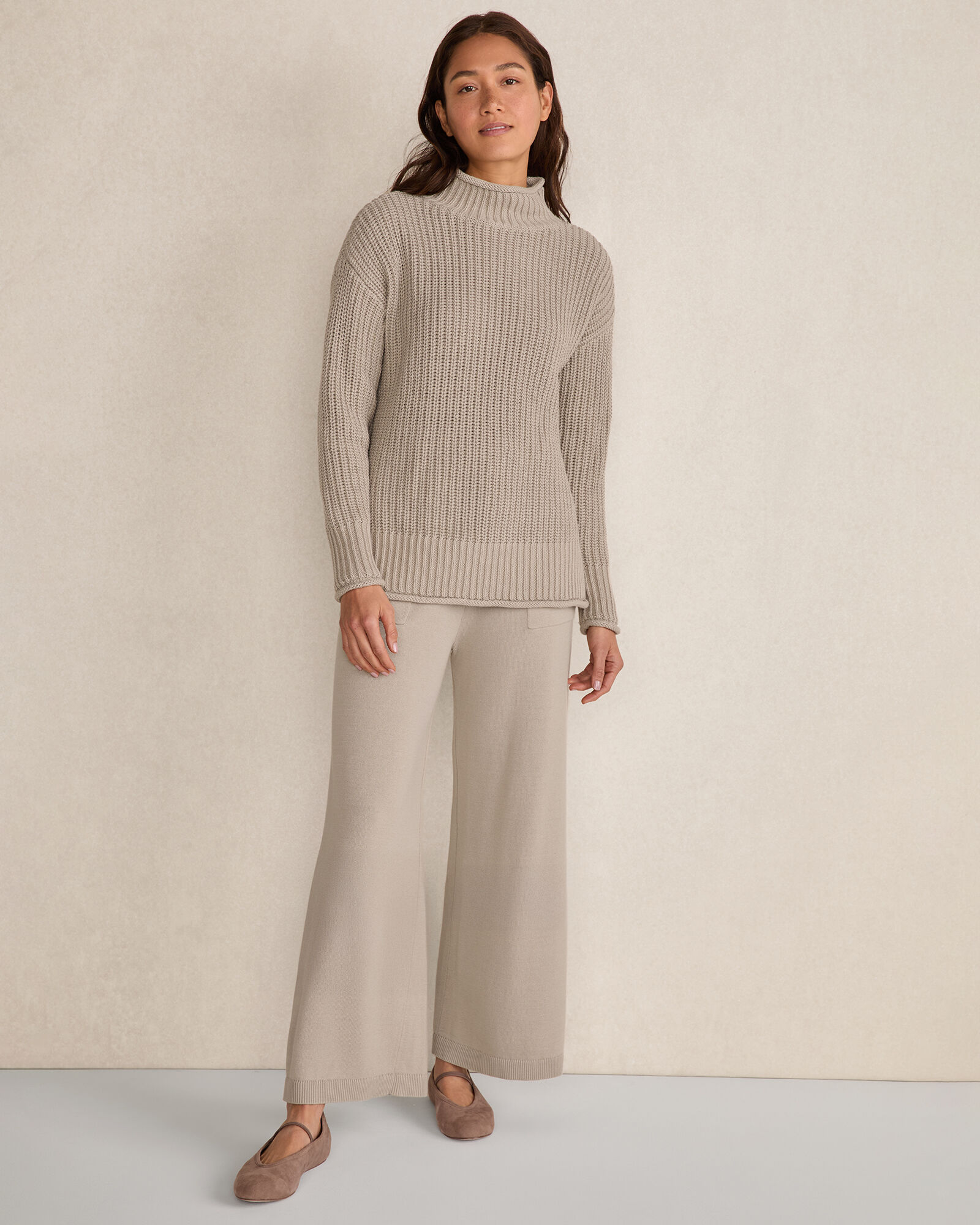 Organic Cotton Roll Neck Sweater