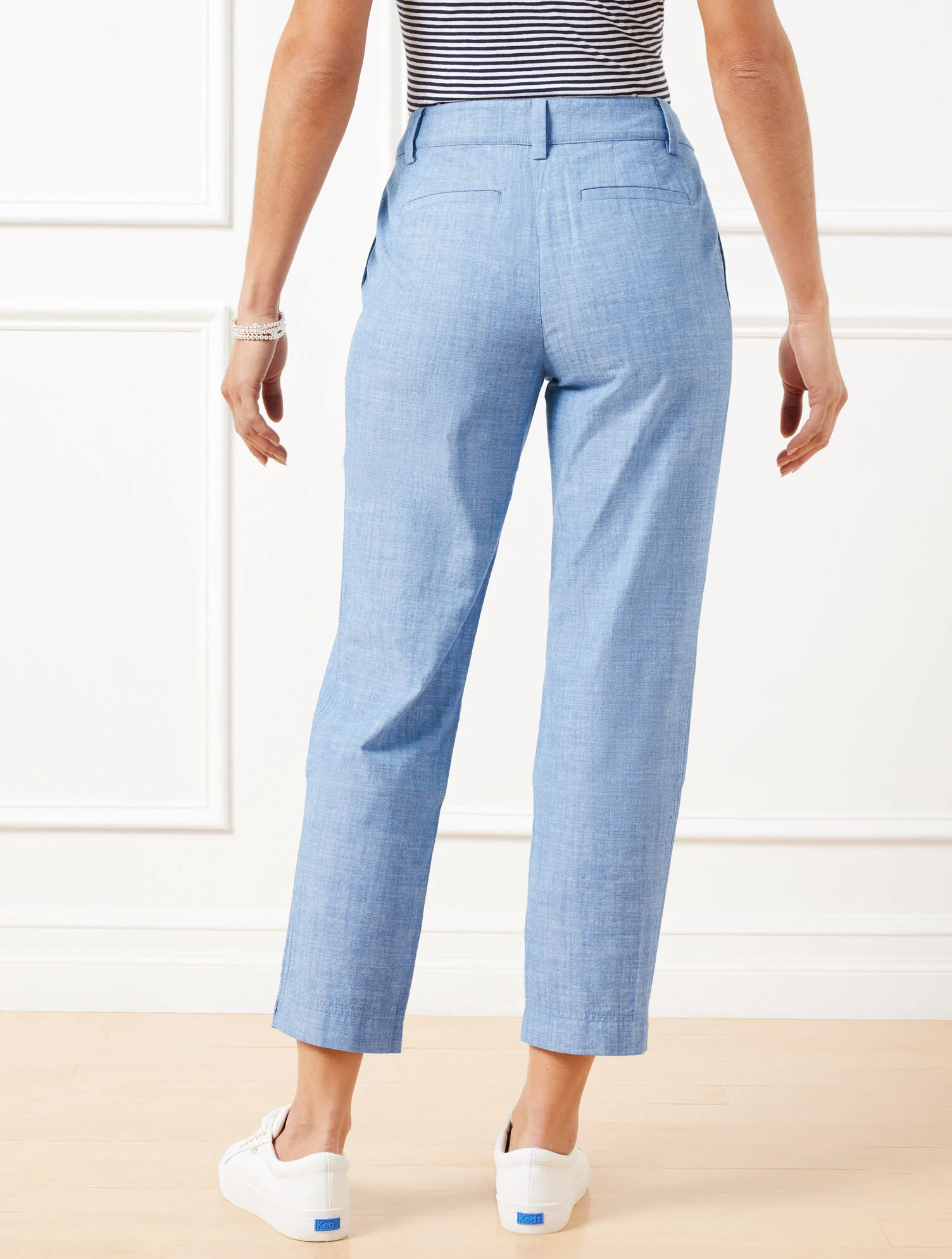 Perfect Crops - Newport Chambray - Curvy Fit