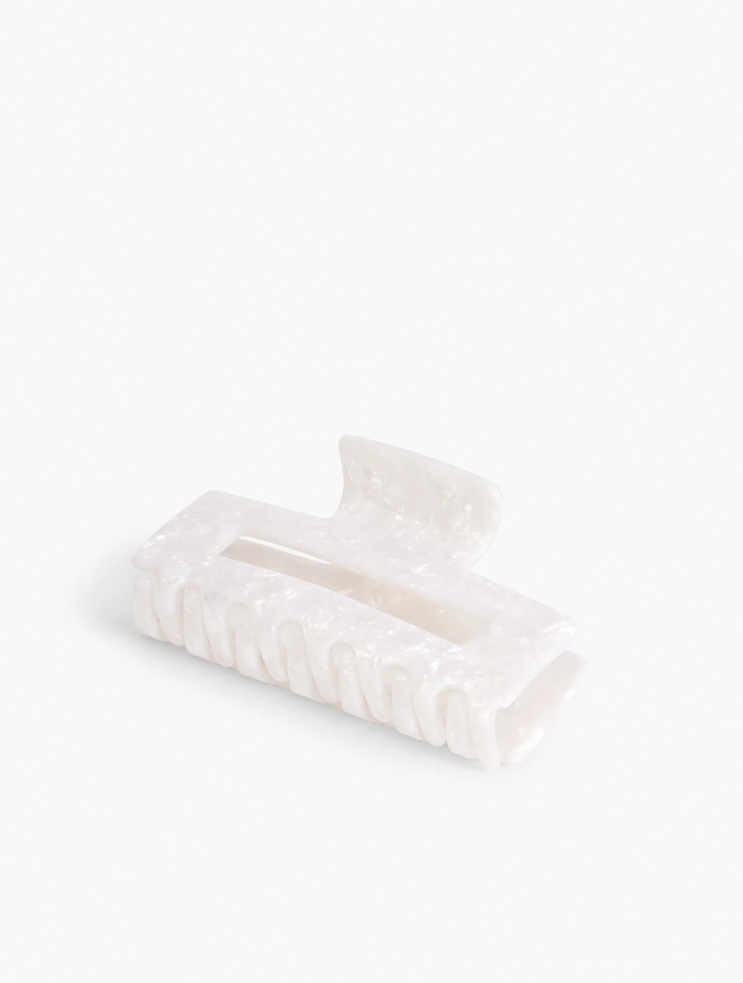 White Marble Hair Clip