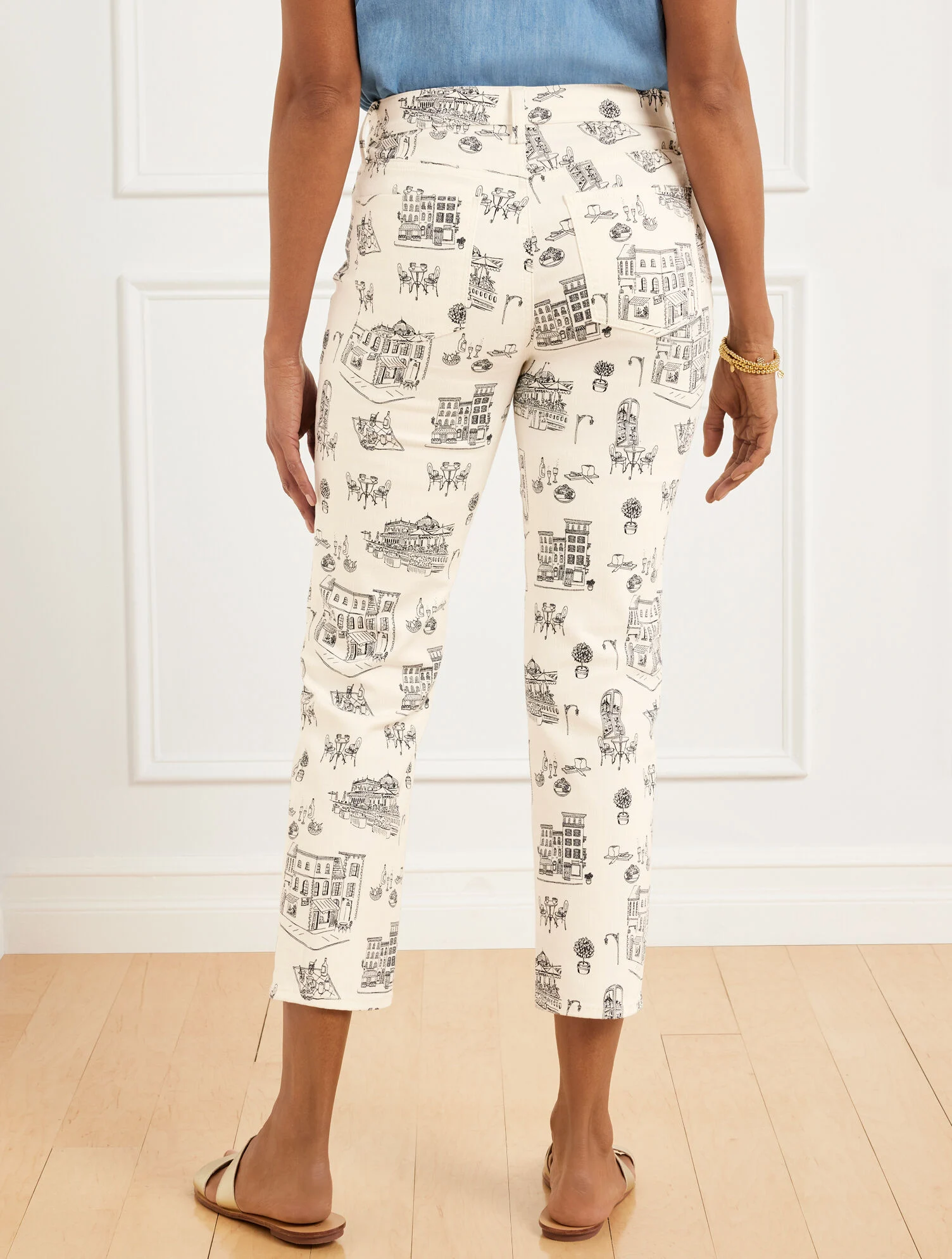 Straight Crop Jeans - Romantic Views