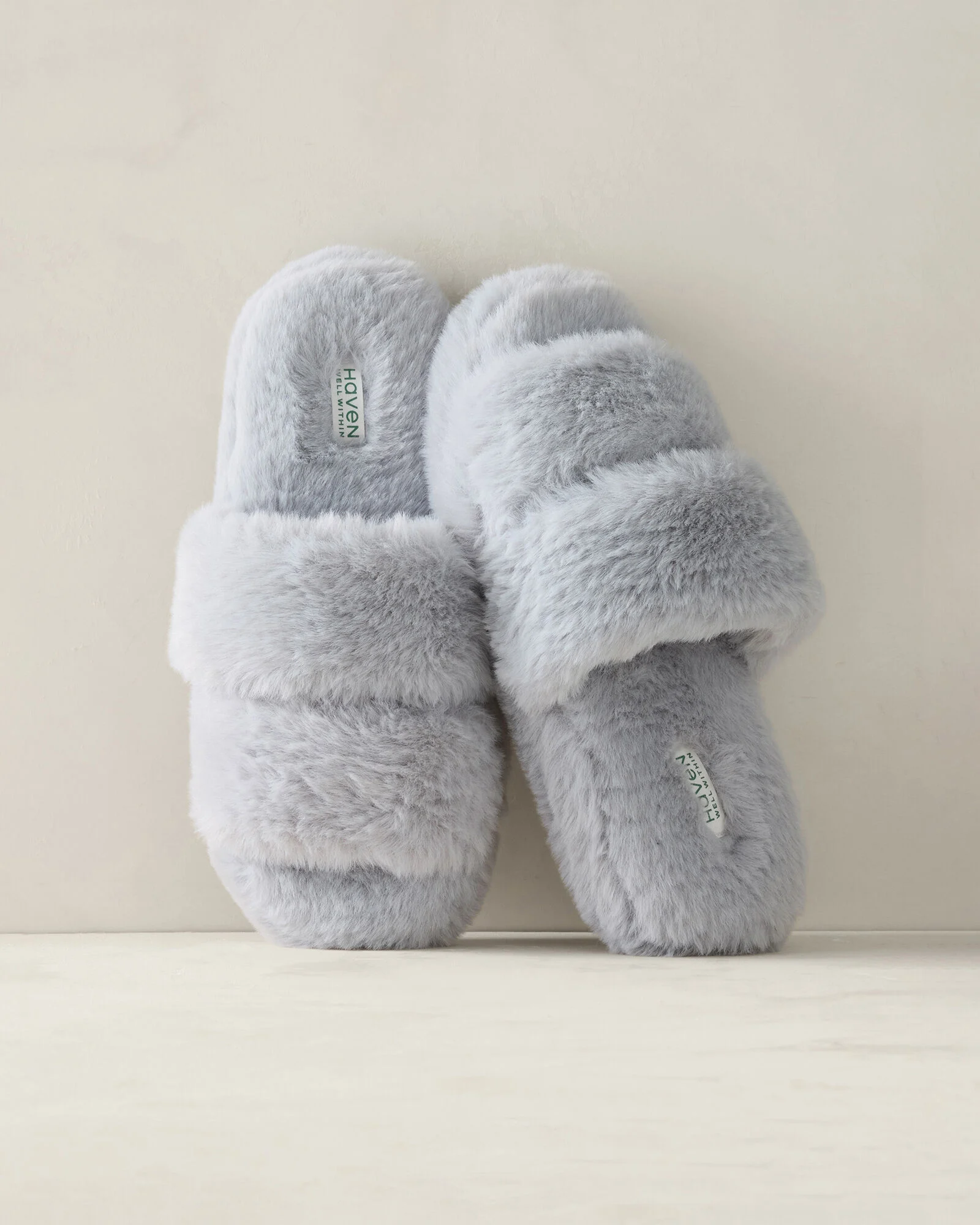 Faux Fur Banded Slippers
