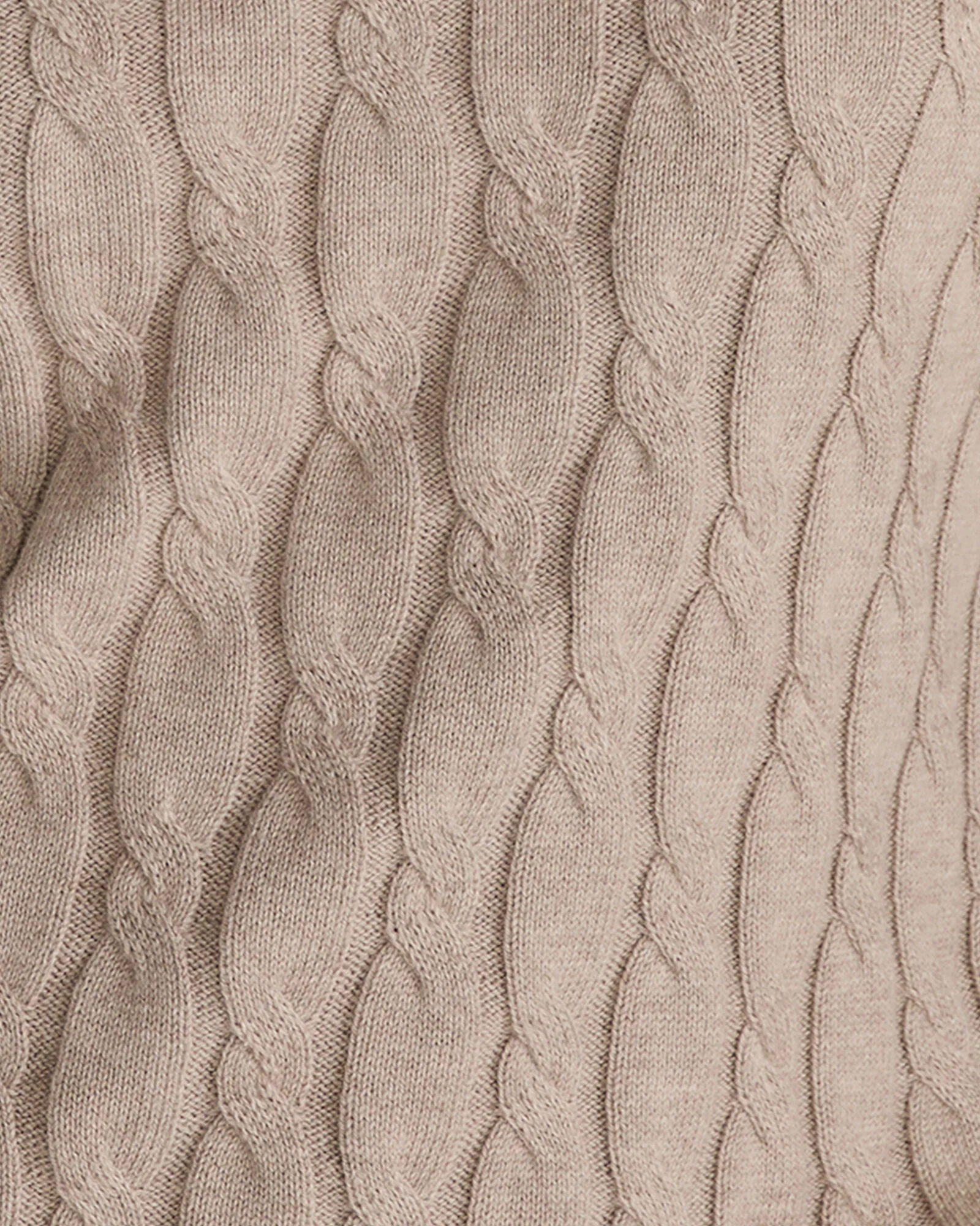 Cotton Cashmere Cable Knit Wide Leg Pants